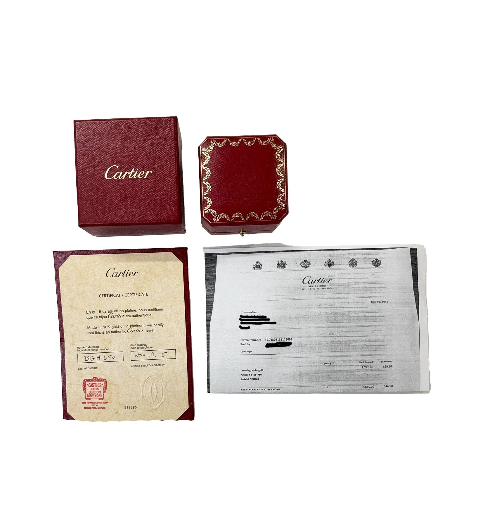 Cartier Cartier Caresse d'Orchidees Ring in 18K White Gold 0.54 CTW