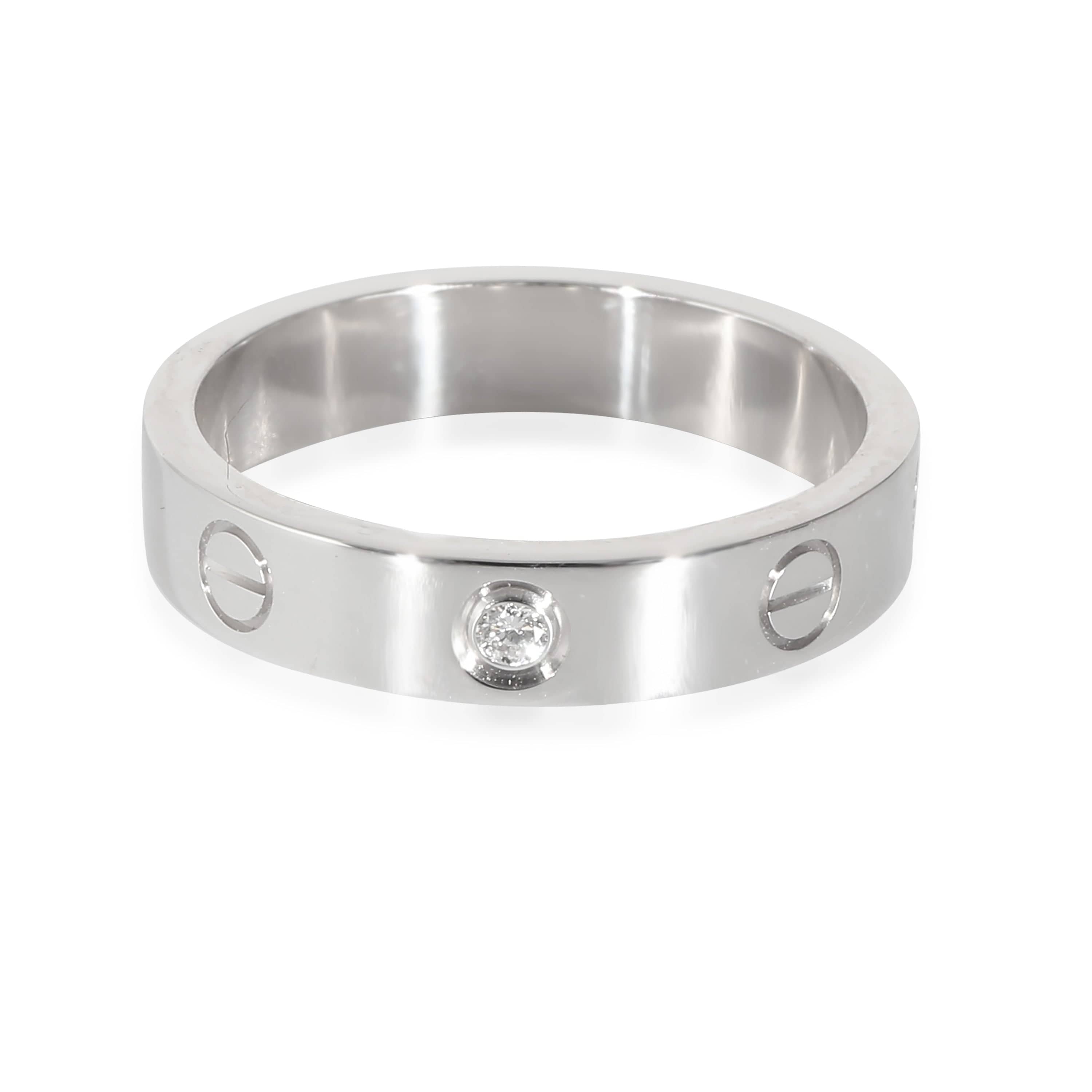 Cartier Cartier Love Band in 18K White Gold 0.02 CTW