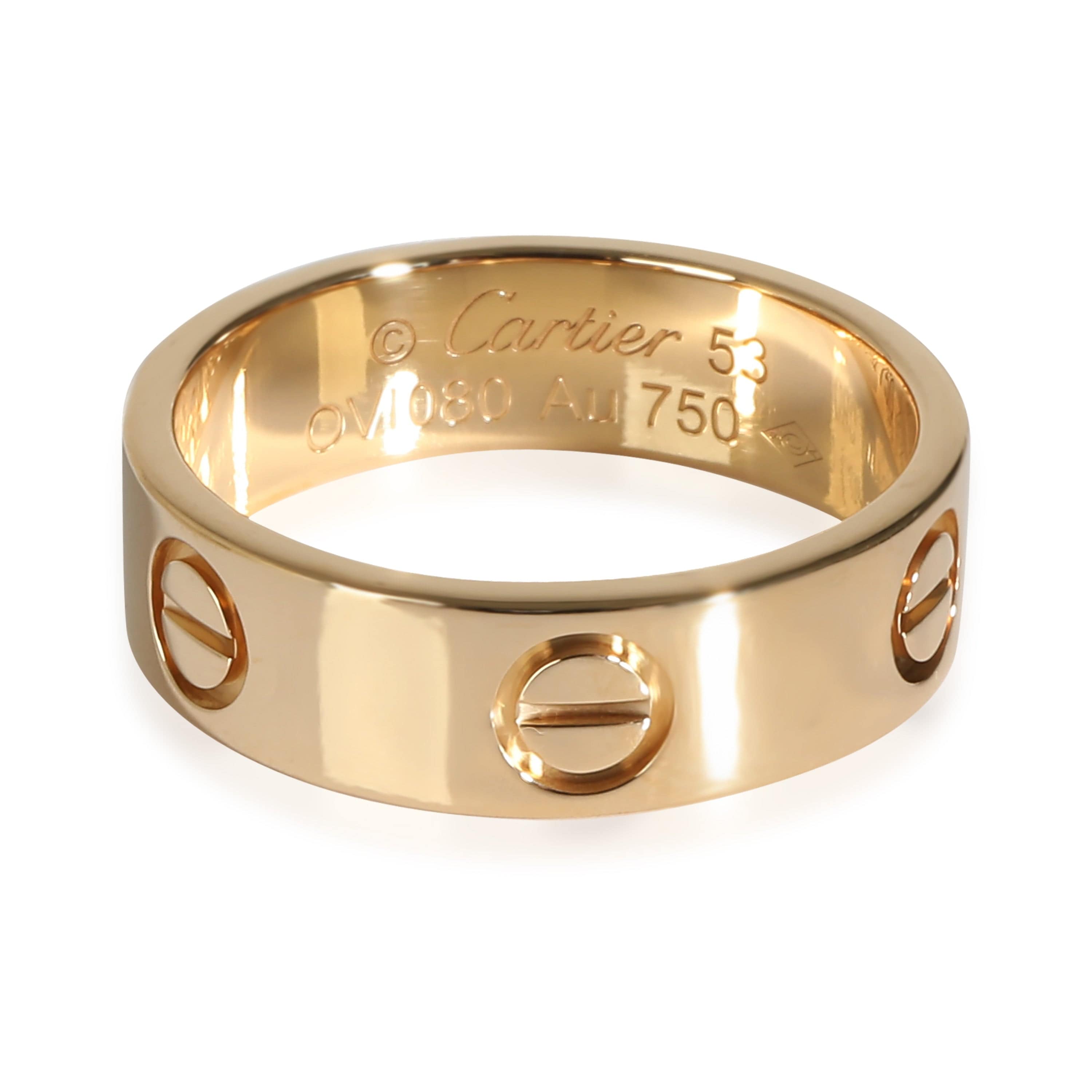 Cartier Cartier Love Ring in 18k Yellow Gold