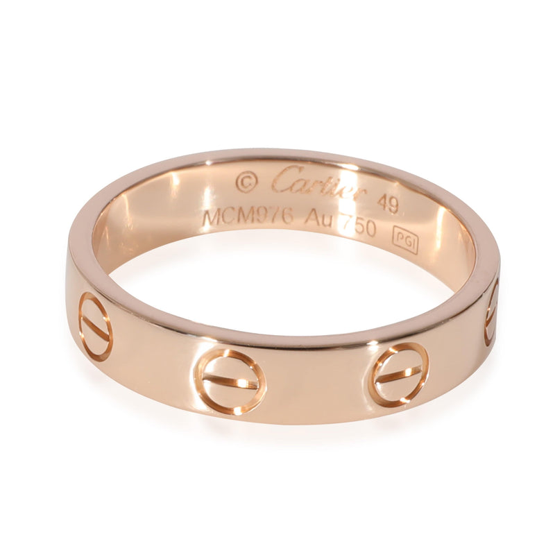 Cartier Love Wedding Band in 18k Rose Gold LuxuryPromise