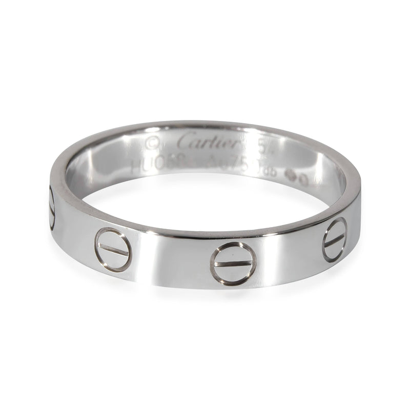 Cartier 18k white sale gold love ring