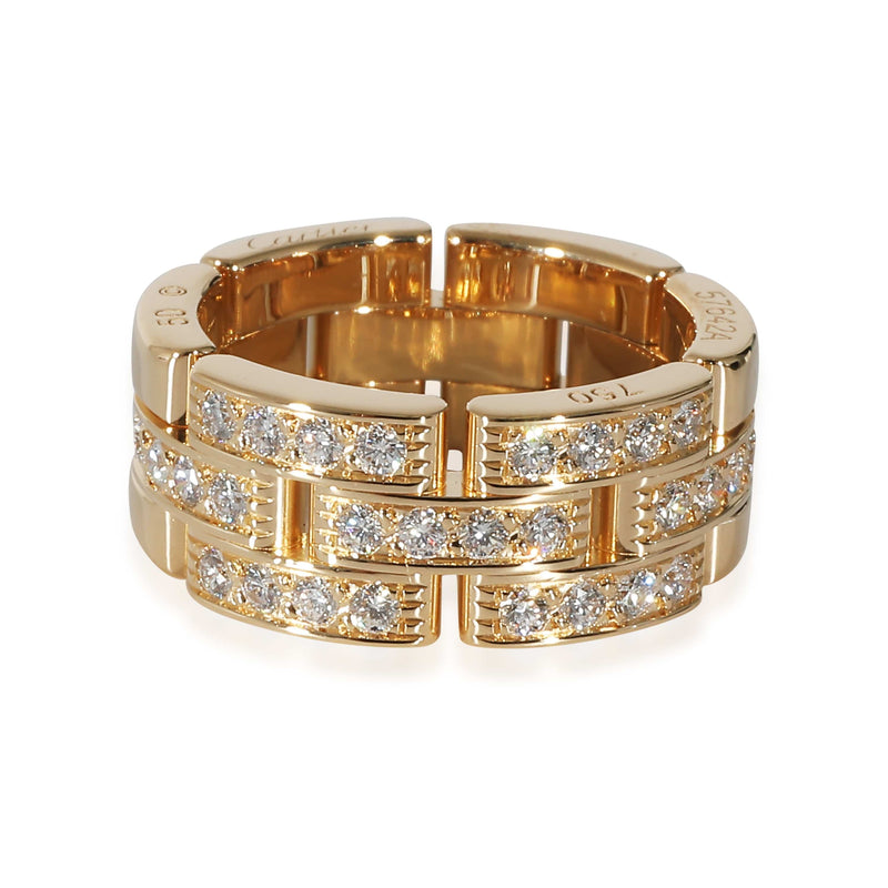 Cartier Maillon Panthere Band in 18k Yellow Gold 0.53 CTW