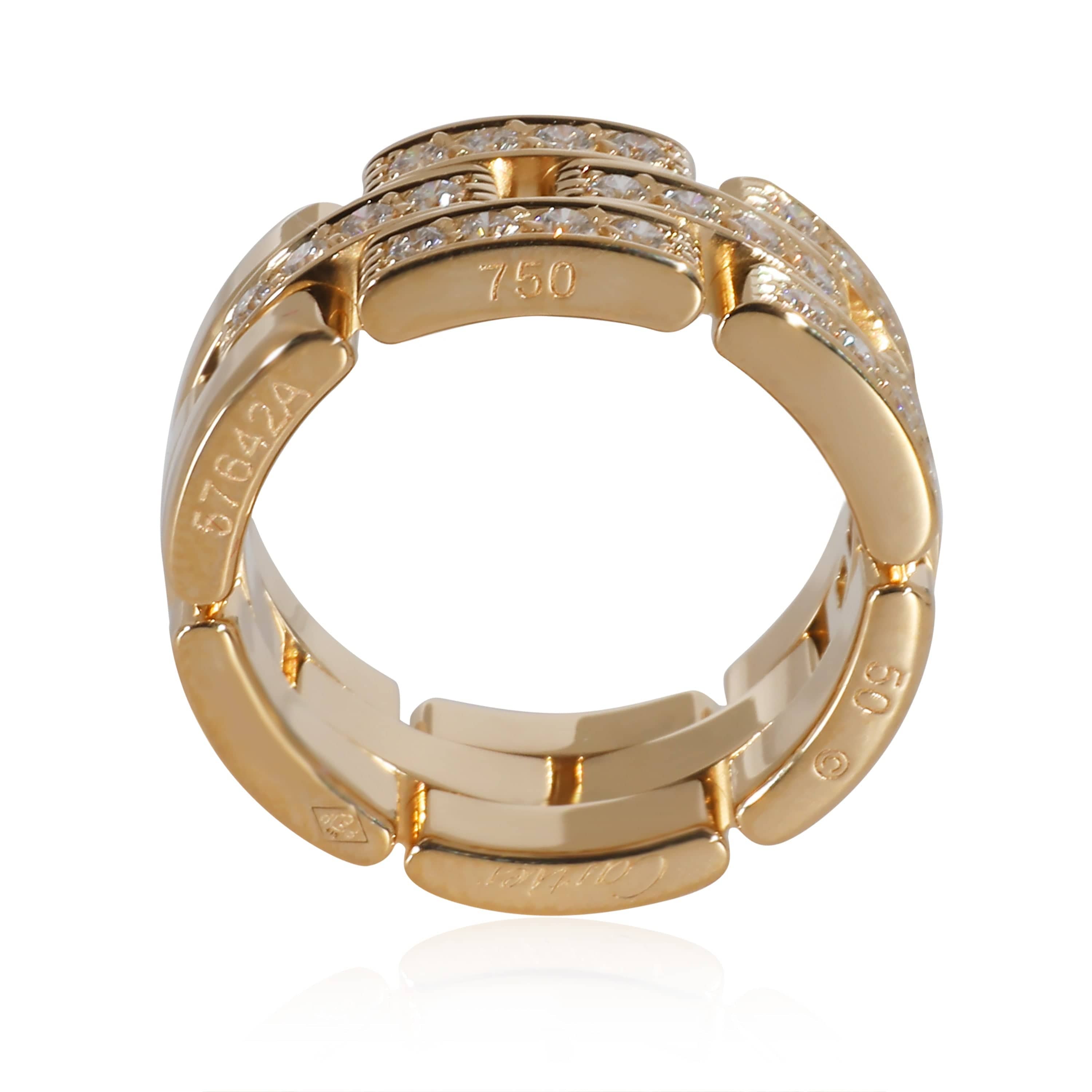 Cartier Cartier Maillon Panthere Band in 18k Yellow Gold 0.53 CTW