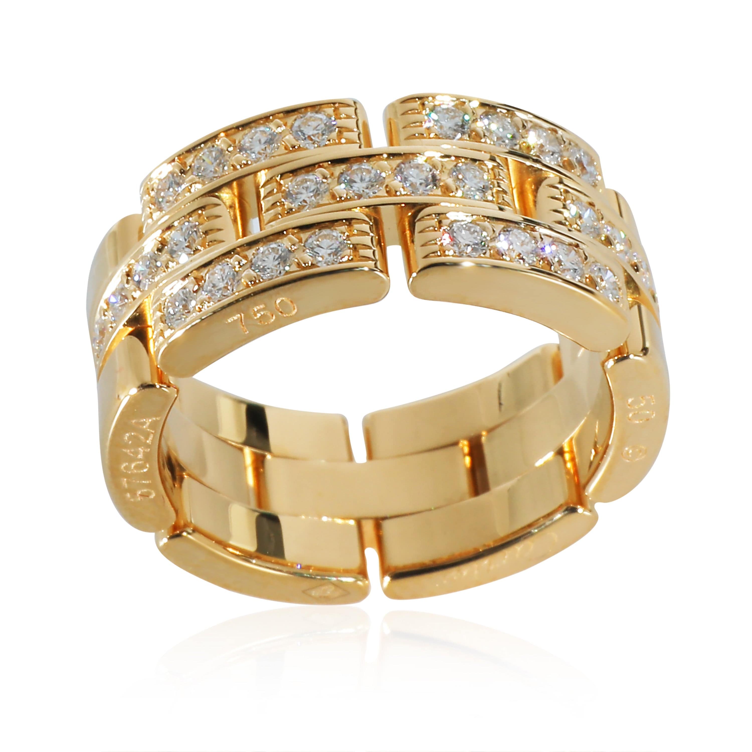 Cartier Cartier Maillon Panthere Band in 18k Yellow Gold 0.53 CTW