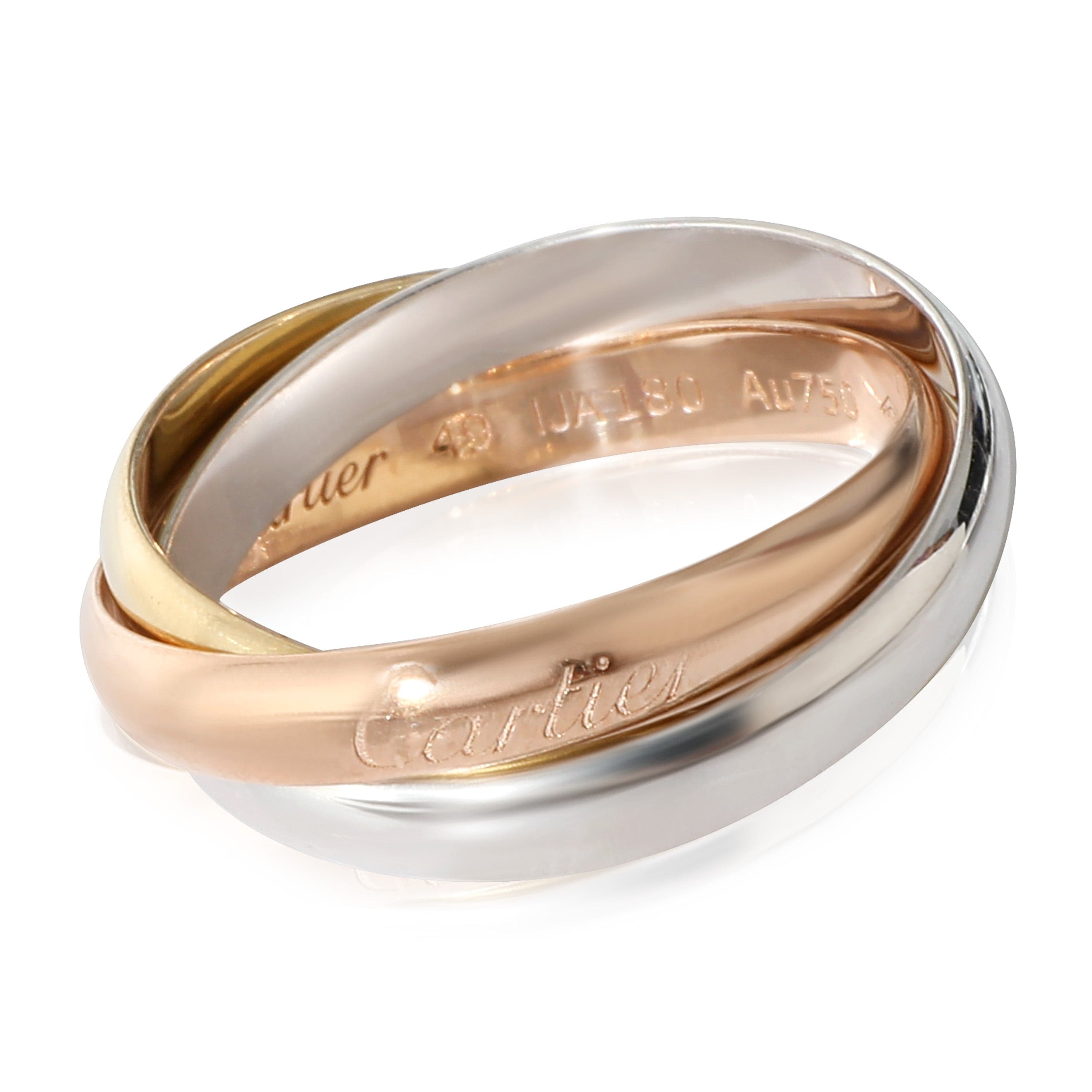 Cartier Cartier Trinity Ring, Small Model in 18K 3-Tone Gold, Size 49