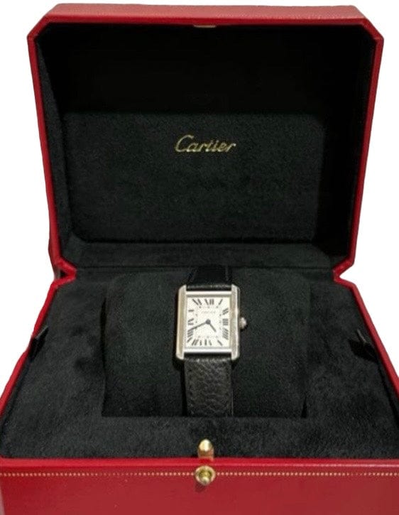 Cartier Cartier Tank Solo Watch with Leather Strap