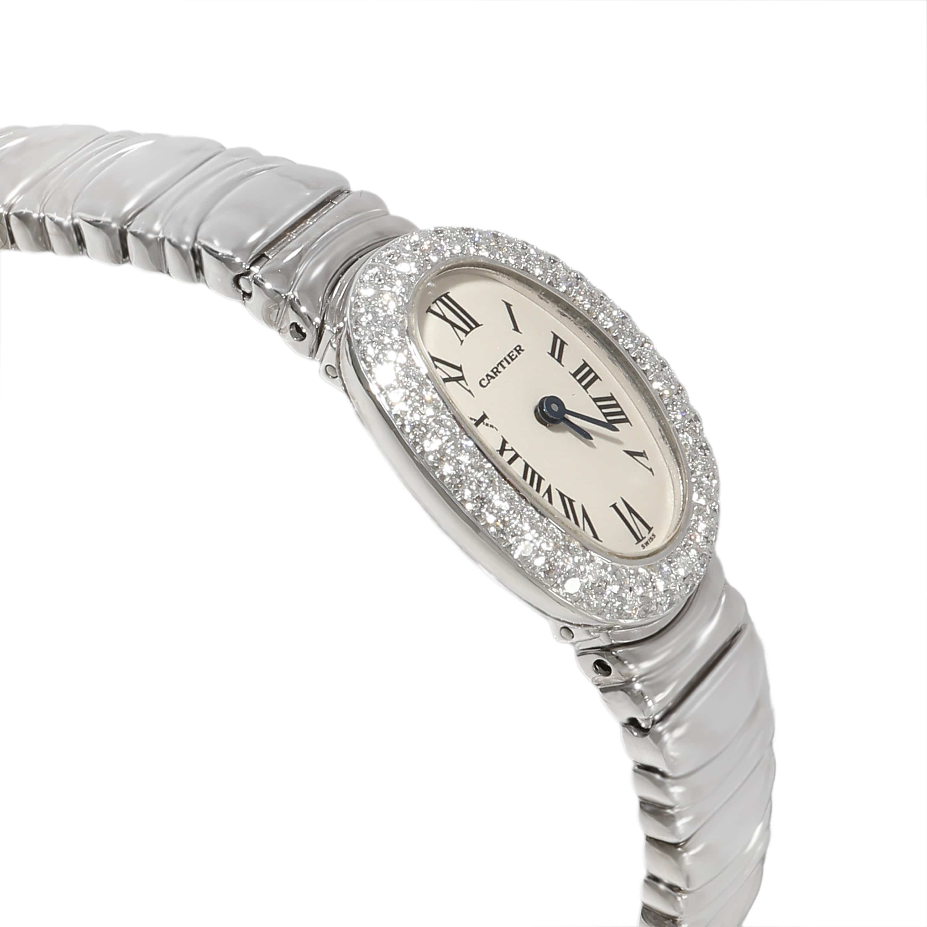 Cartier Cartier Baignoire WB5095L2 Women's Watch in 18kt White Gold