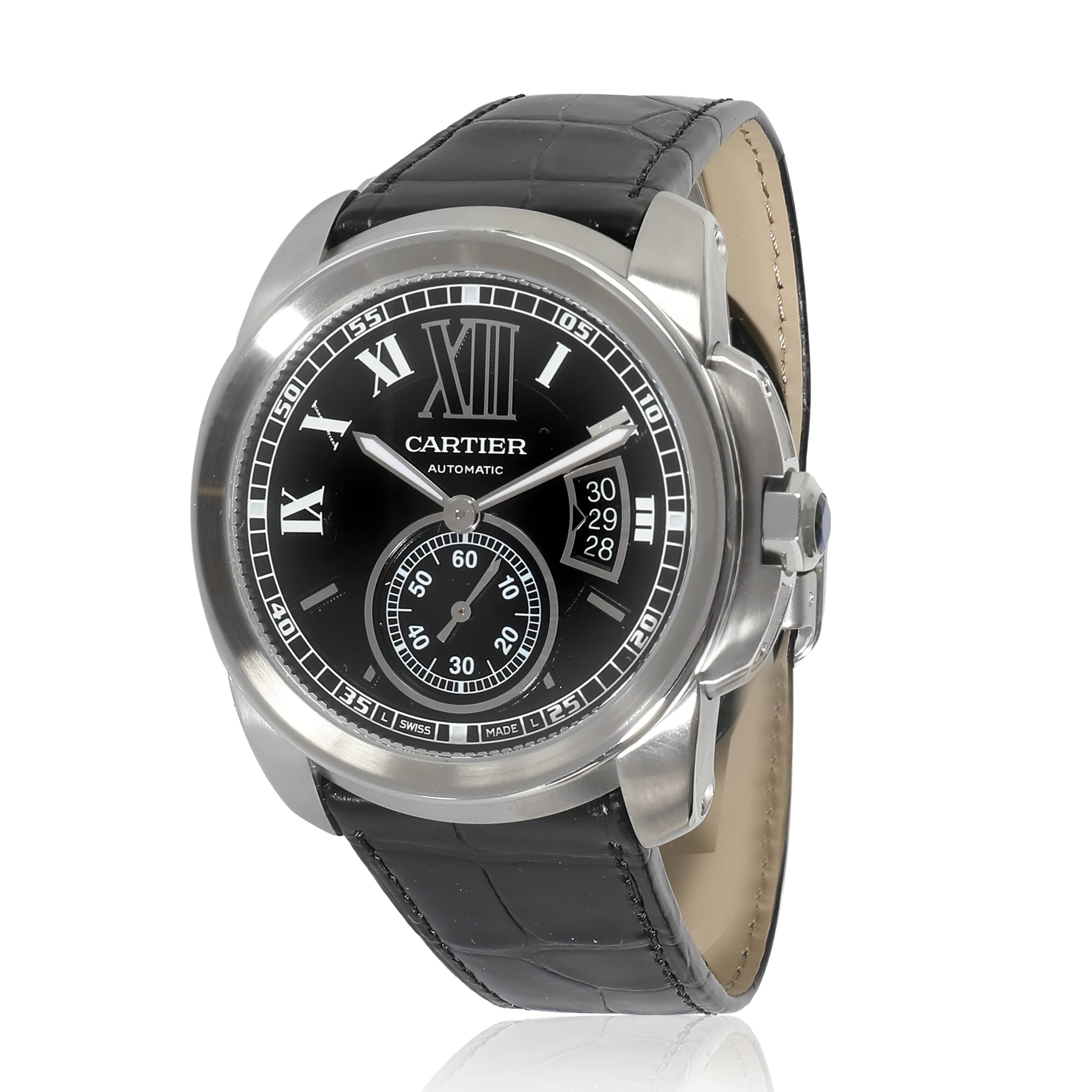 Cartier Cartier Calibre de  W7100014 Men's Watch in  Stainless Steel