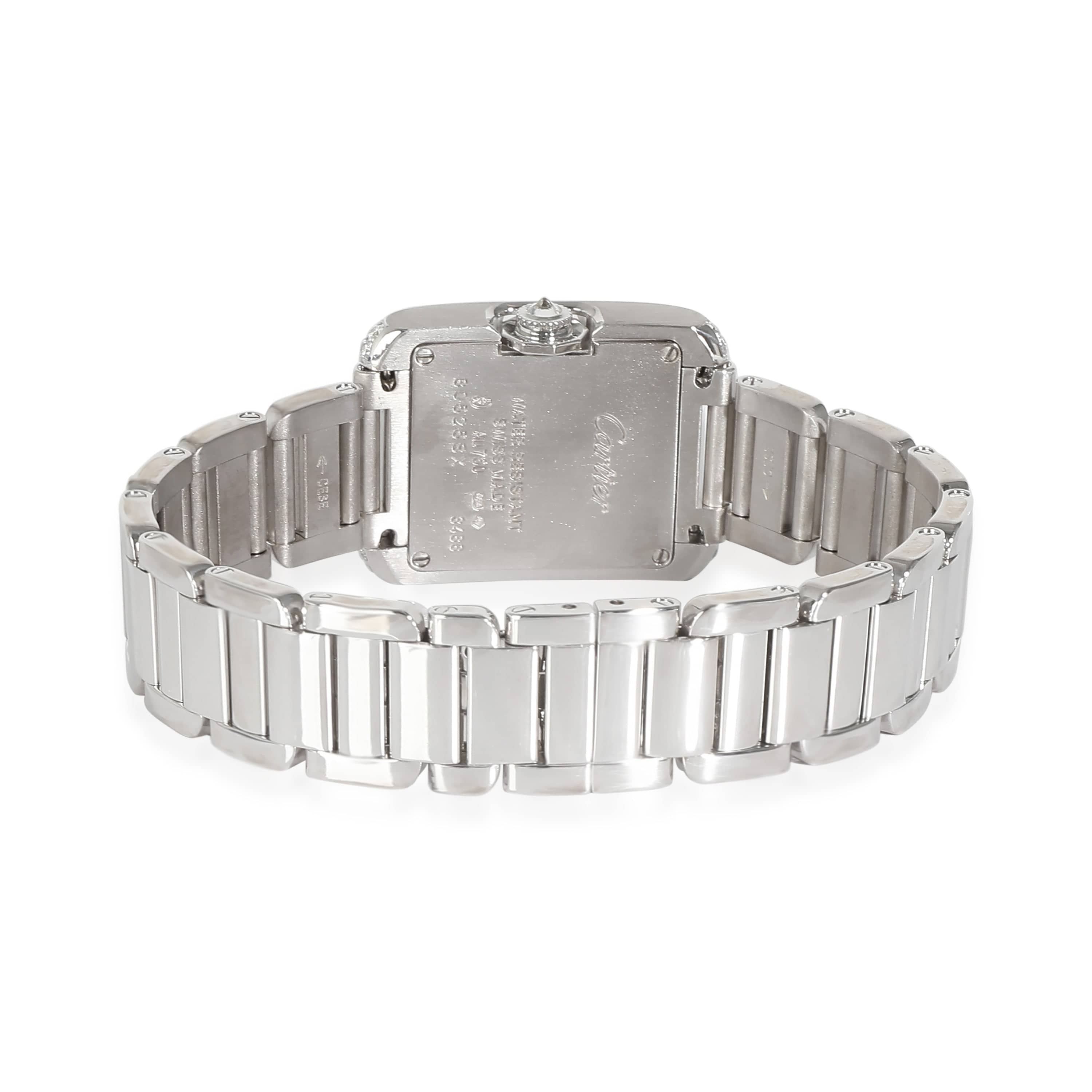 Cartier Cartier Tank Anglaise de Cartier WT100008 Women's Watch in  White Gold