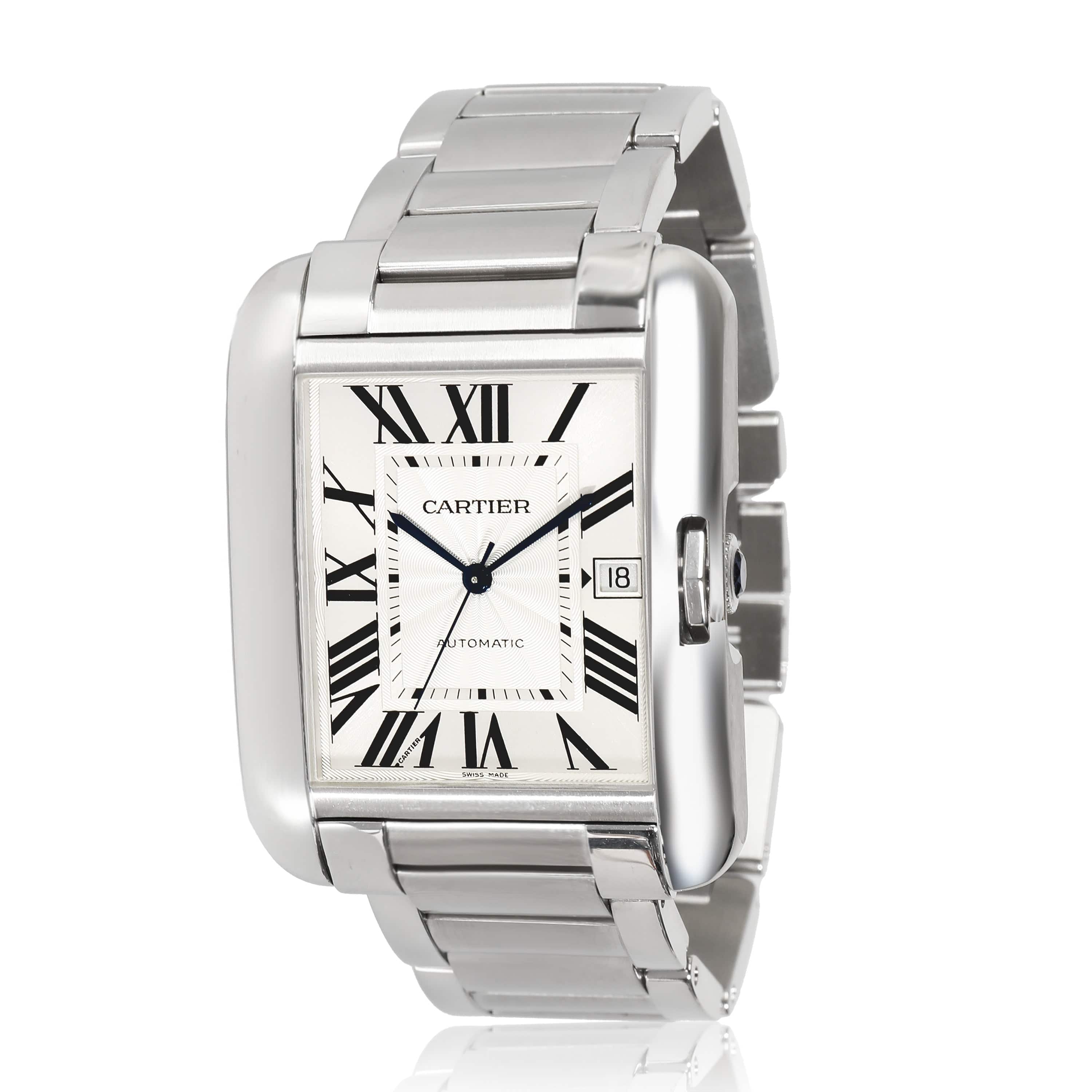 Cartier Cartier Tank Anglaise W5310008 Men's Watch in  Stainless Steel