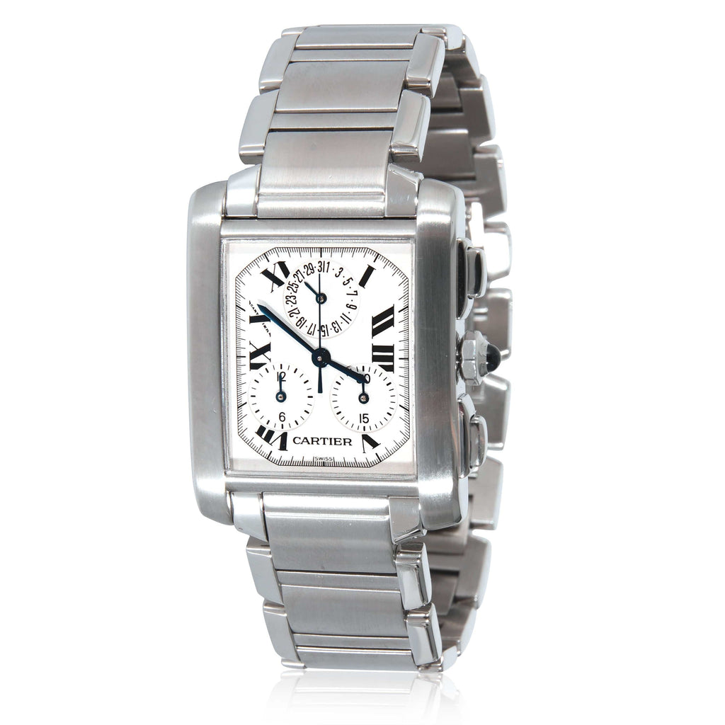 Cartier Tank Francaise Chronoflex W51001Q3 Men s Watch in