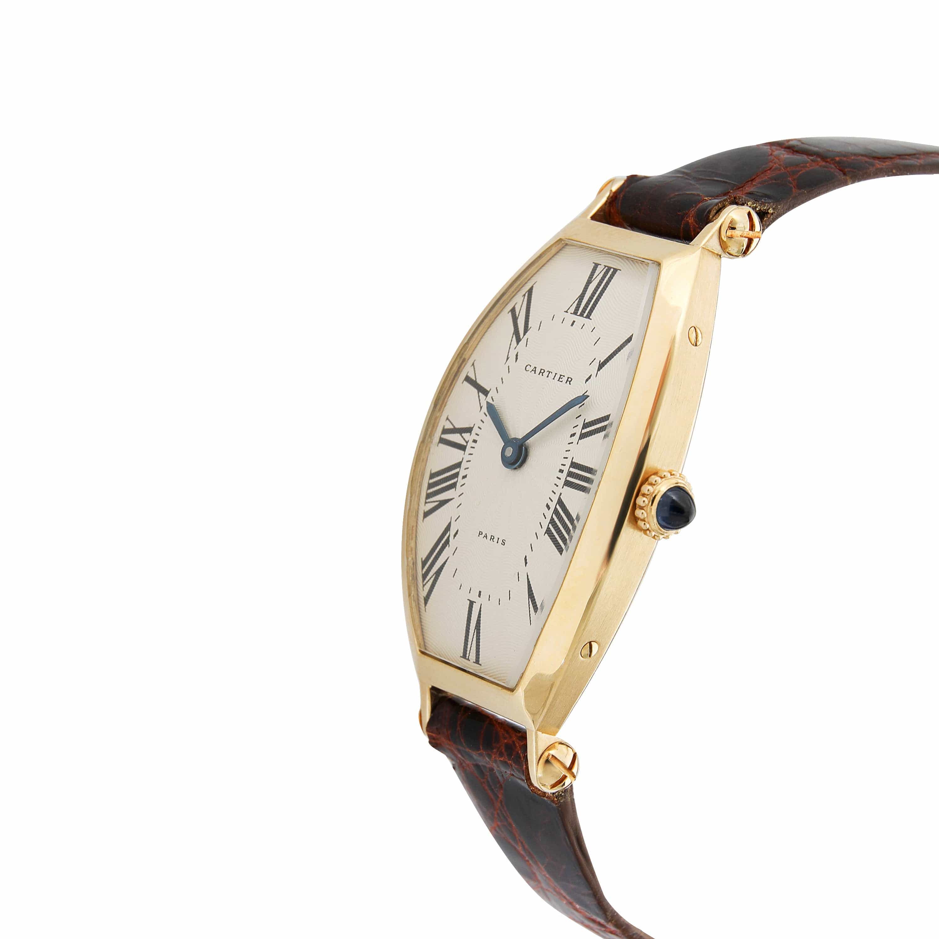 Cartier Cartier Tonneau W1528551 Women's Watch in 18kt Yellow Gold