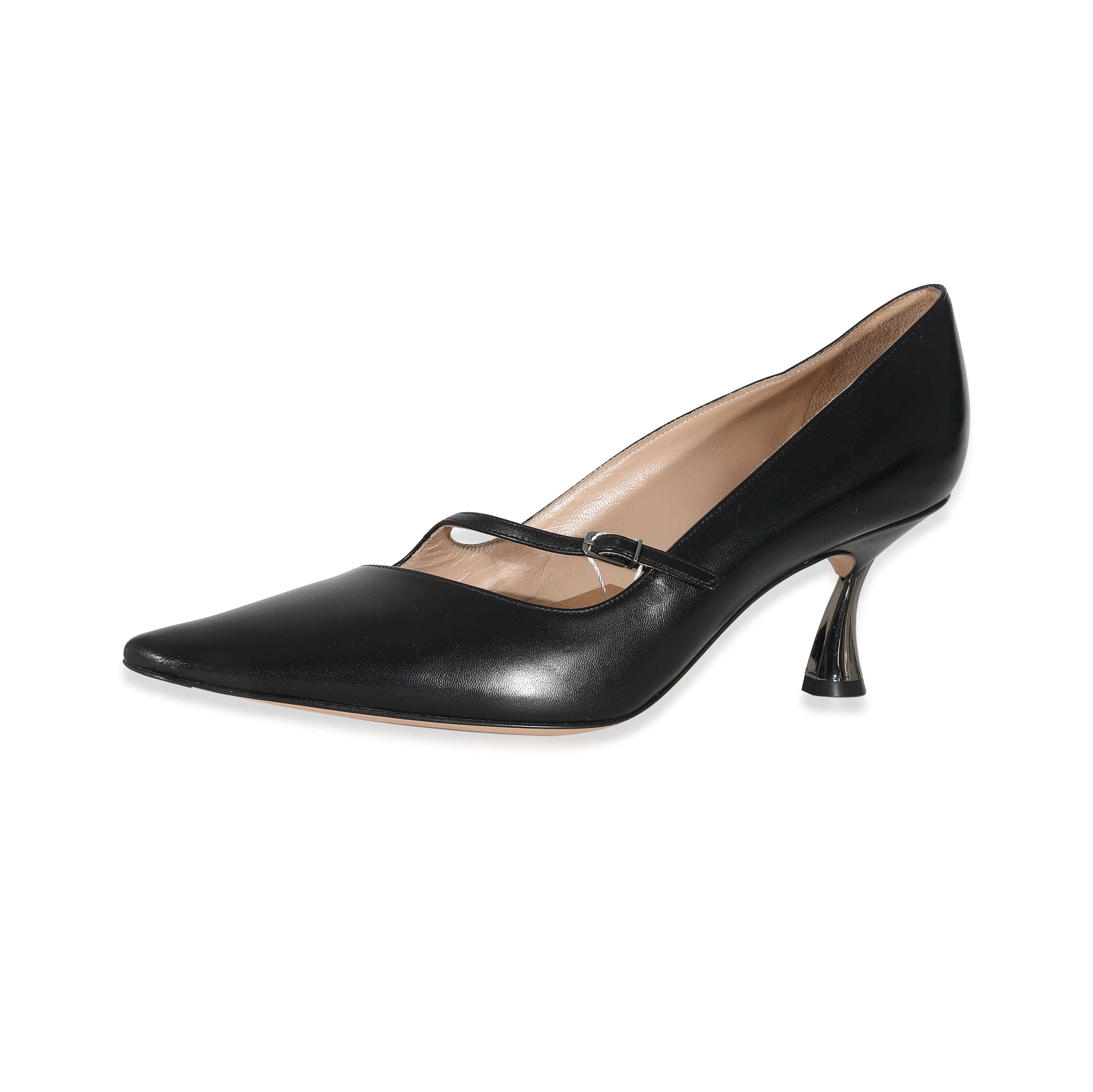 Casadei Casadei Black Patent Kitten Heels Size 39 AGL2515