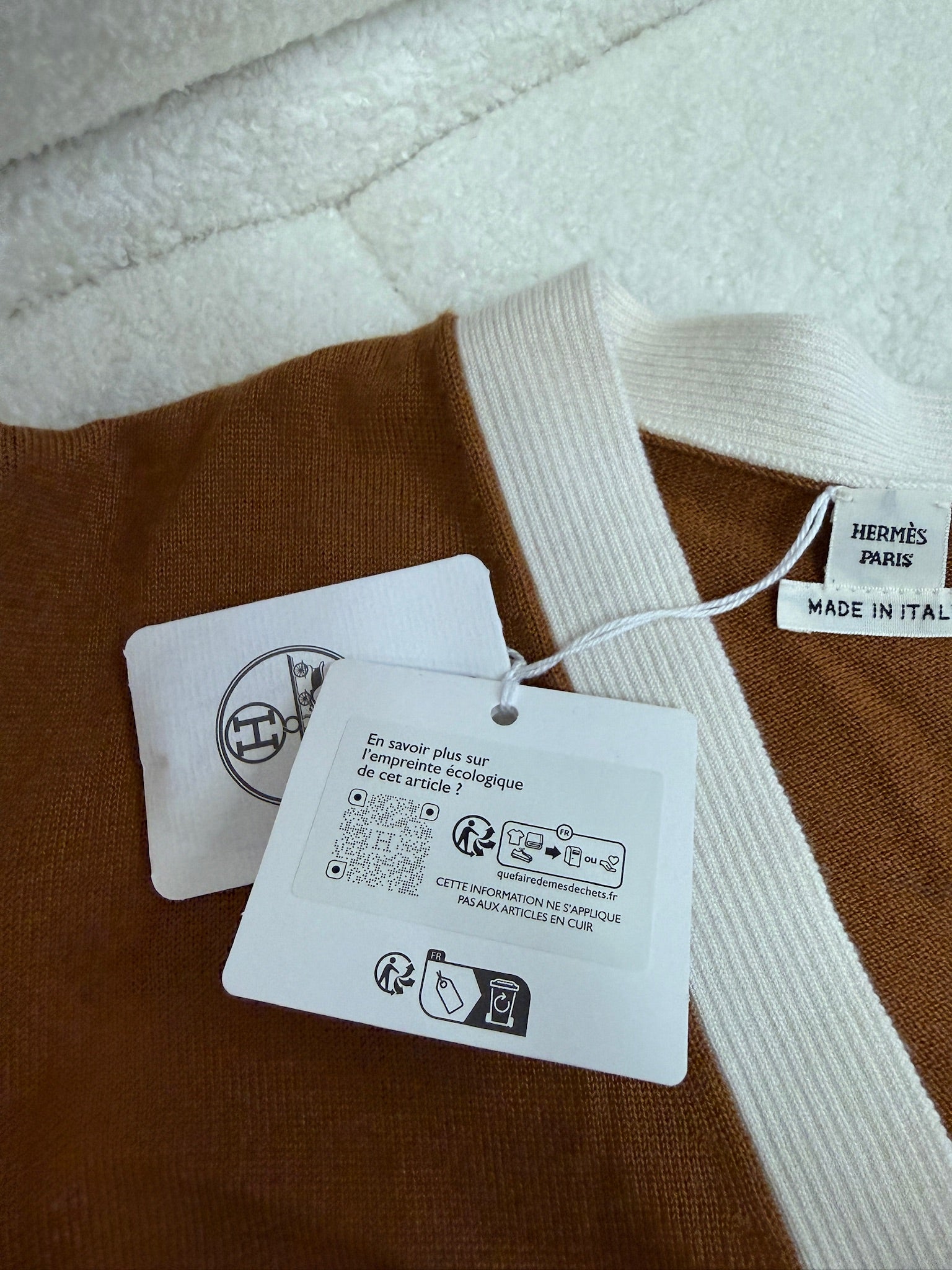 Hermès Chain Detail Cardigan - Marron Aleza