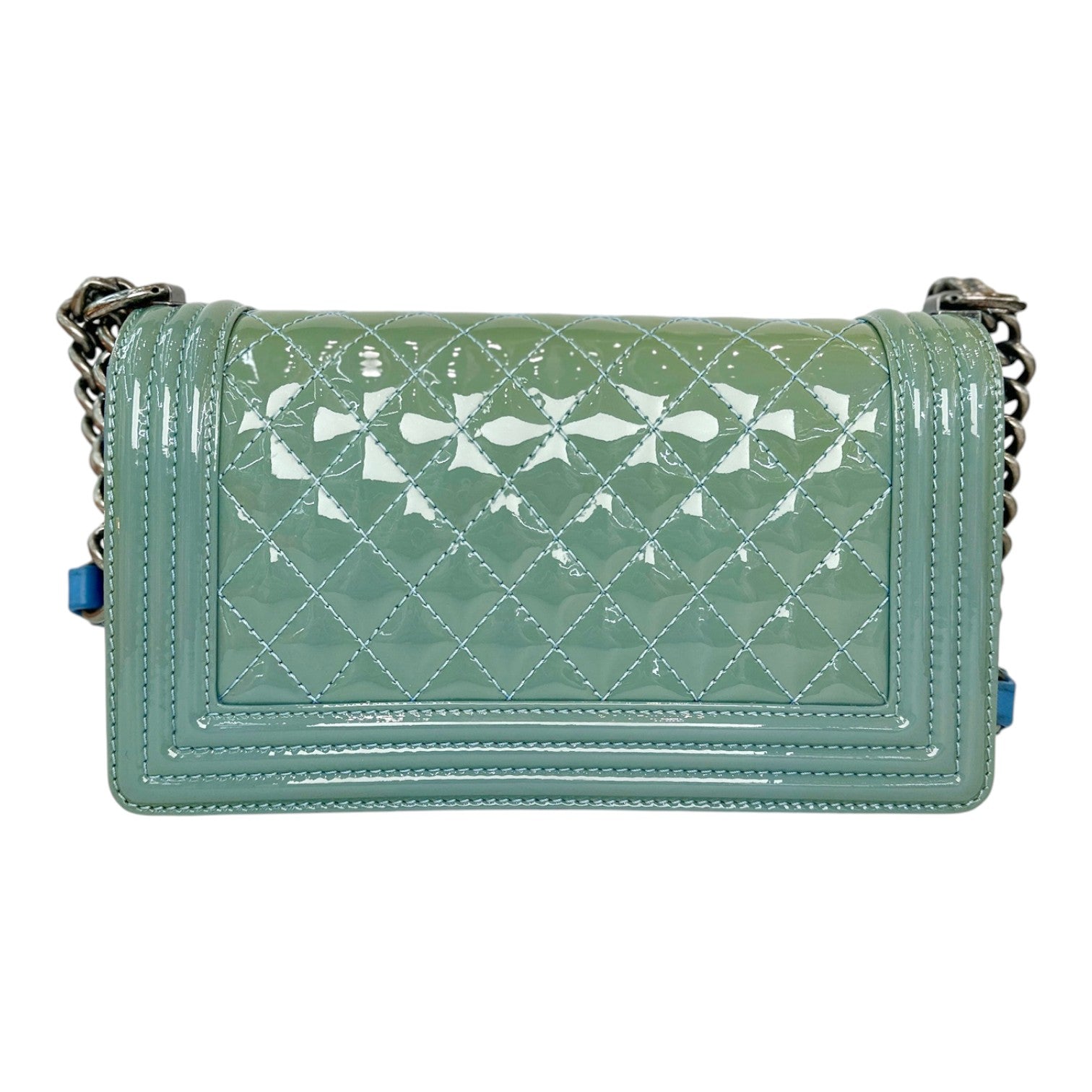 Chanel Leboy Medium Patent Blue/Green