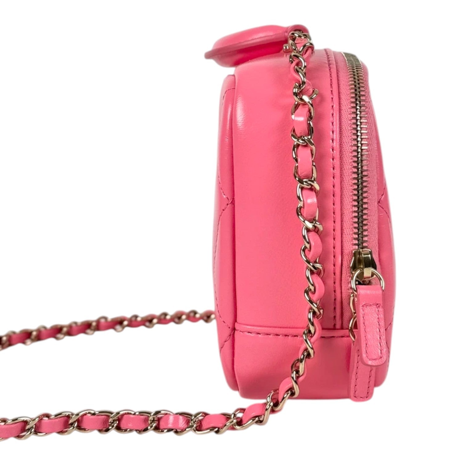 Chanel Pink Top Handle Camera Bag