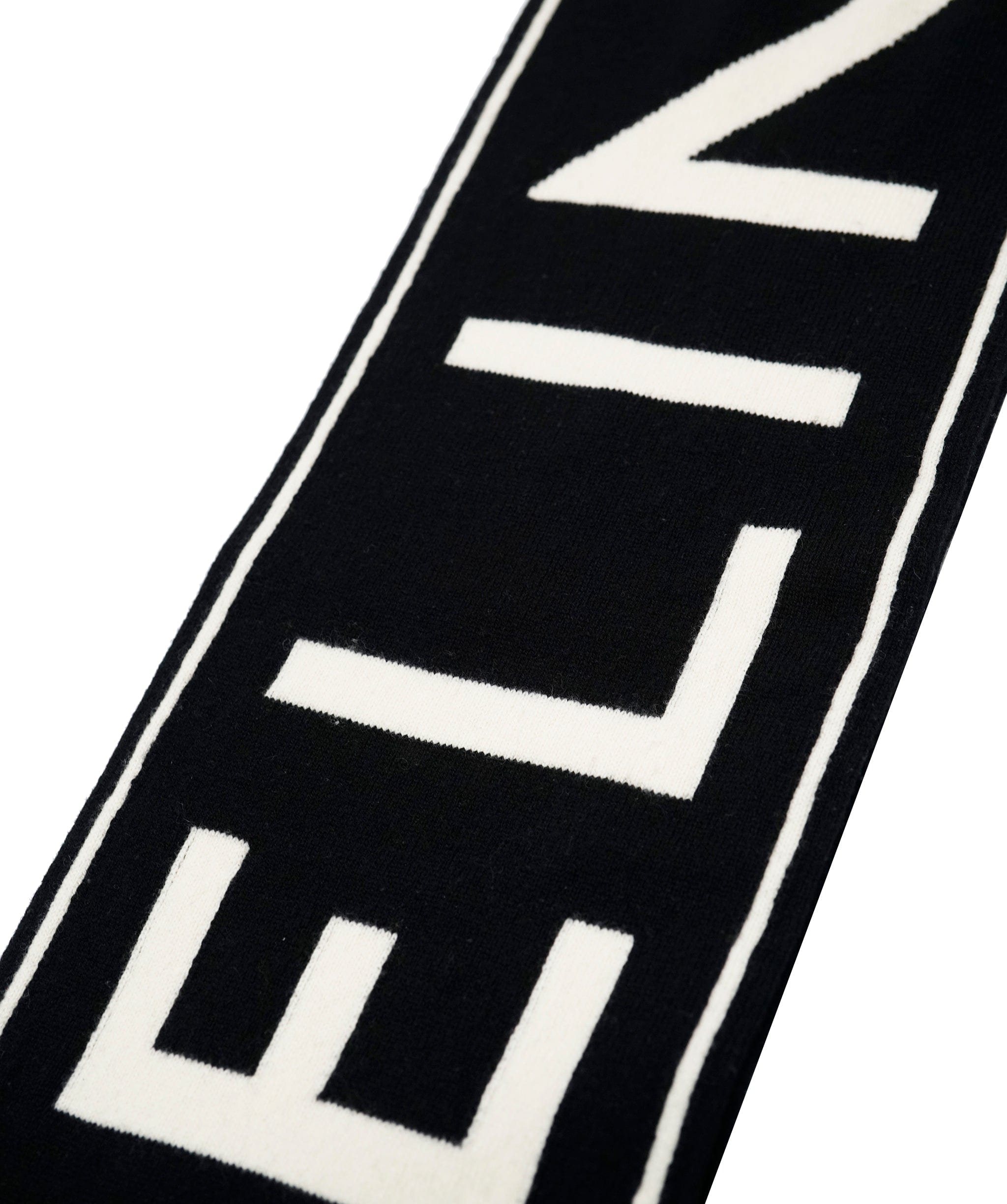 Celine Celine Logo Scarf Black White  DBXS2429