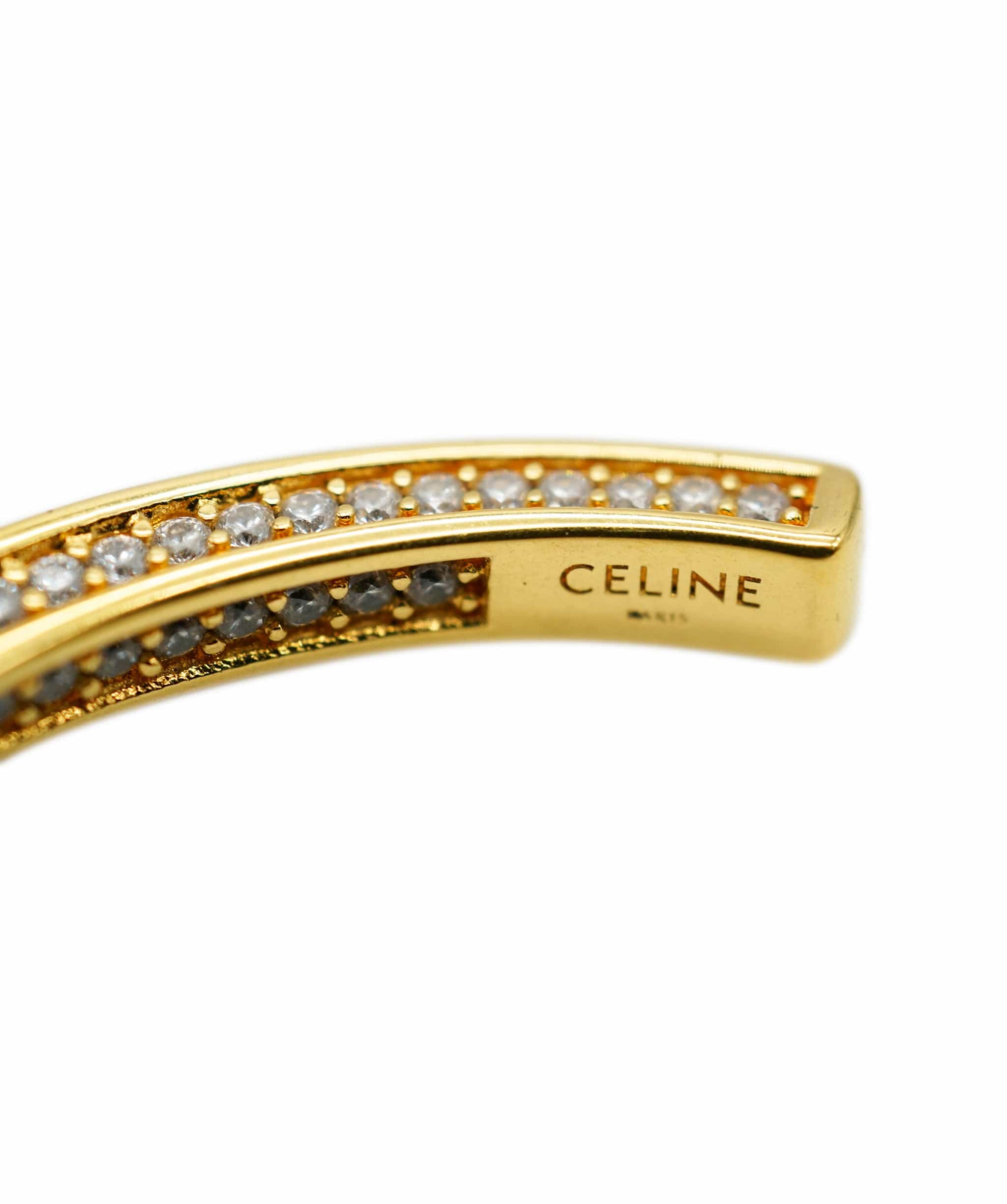 Celine Celine Gold Diamonte twisted Bangle AVL1321