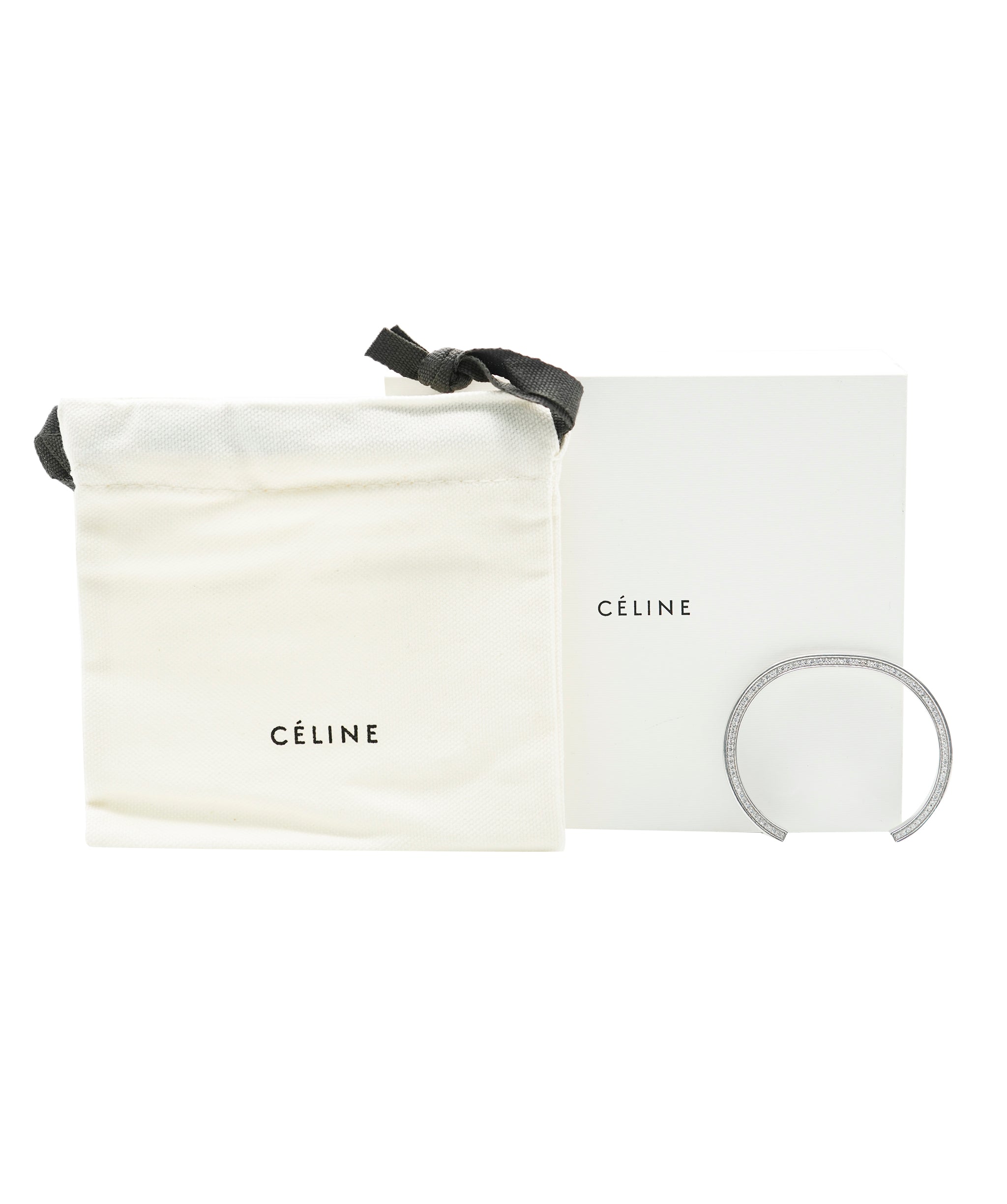 Celine Celine Silver Diamonte Bangle AVL1290
