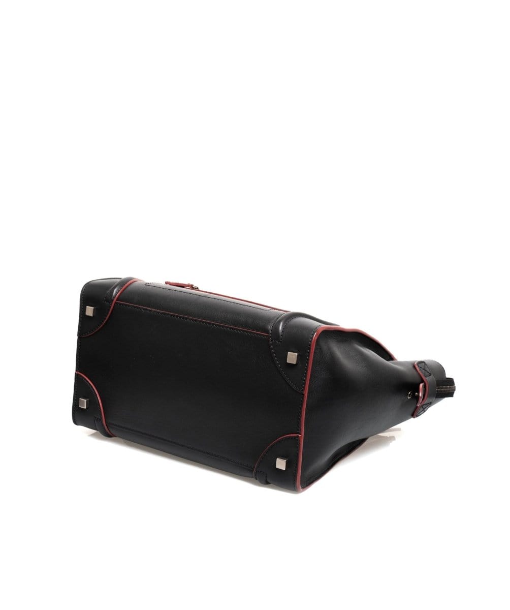 40. LP x C Celine Micro Luggage Black Red RJC1096