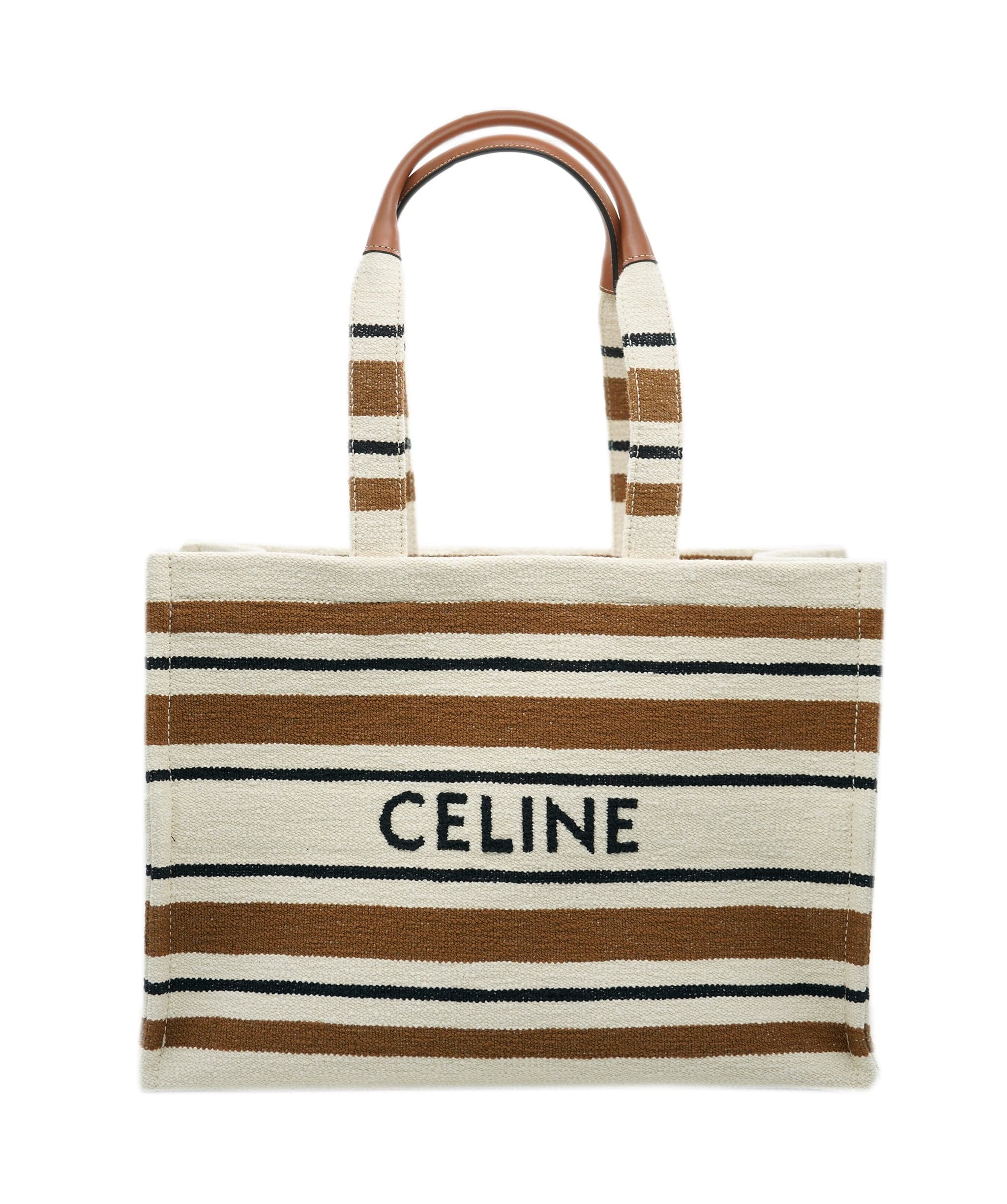 Celine Brand New Celine Cream Stripe Large Cabas Thais Tote - UKL1456