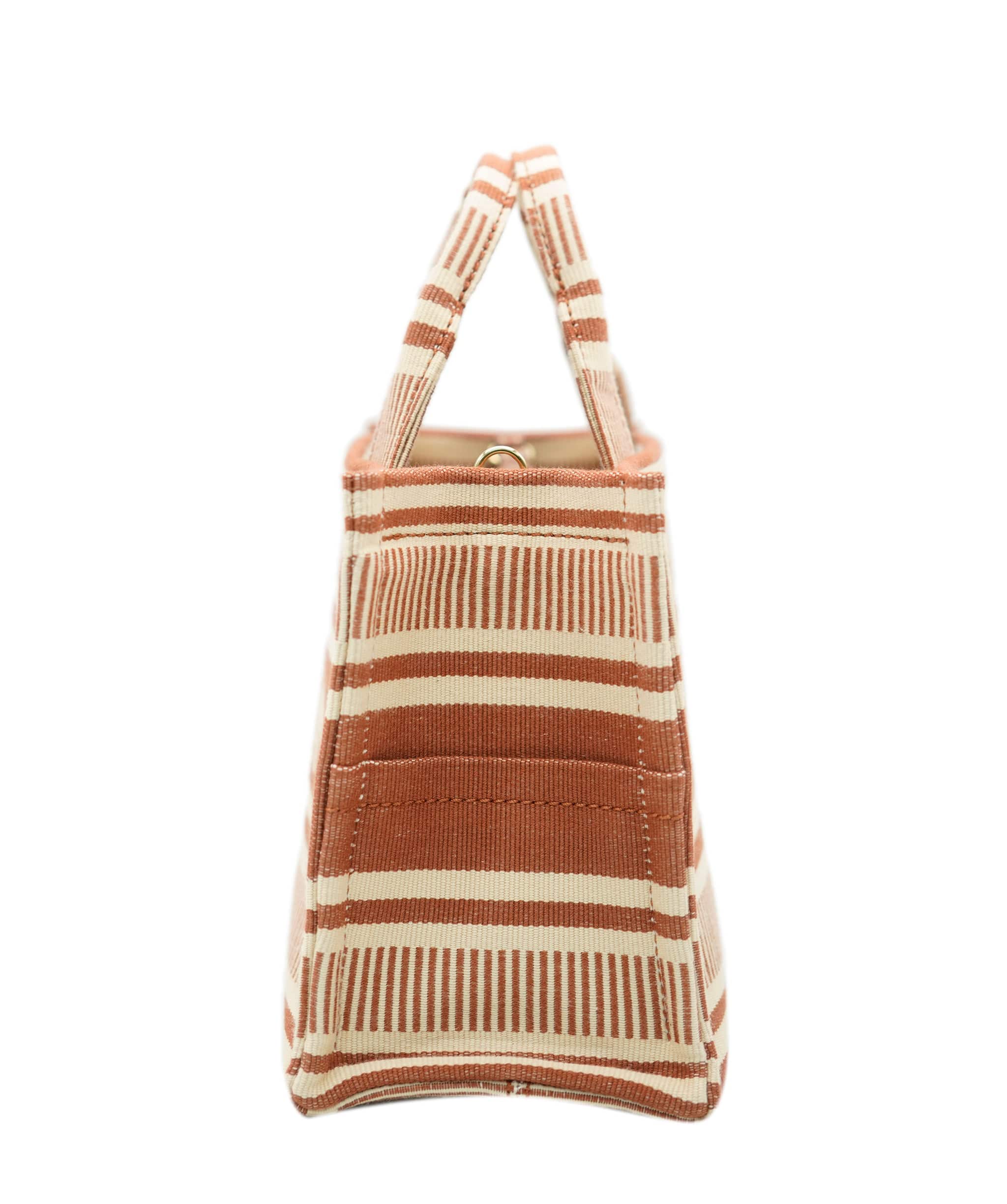 Celine Brand New Celine Terracotta Small Thais Canvas Tote - UKL1458