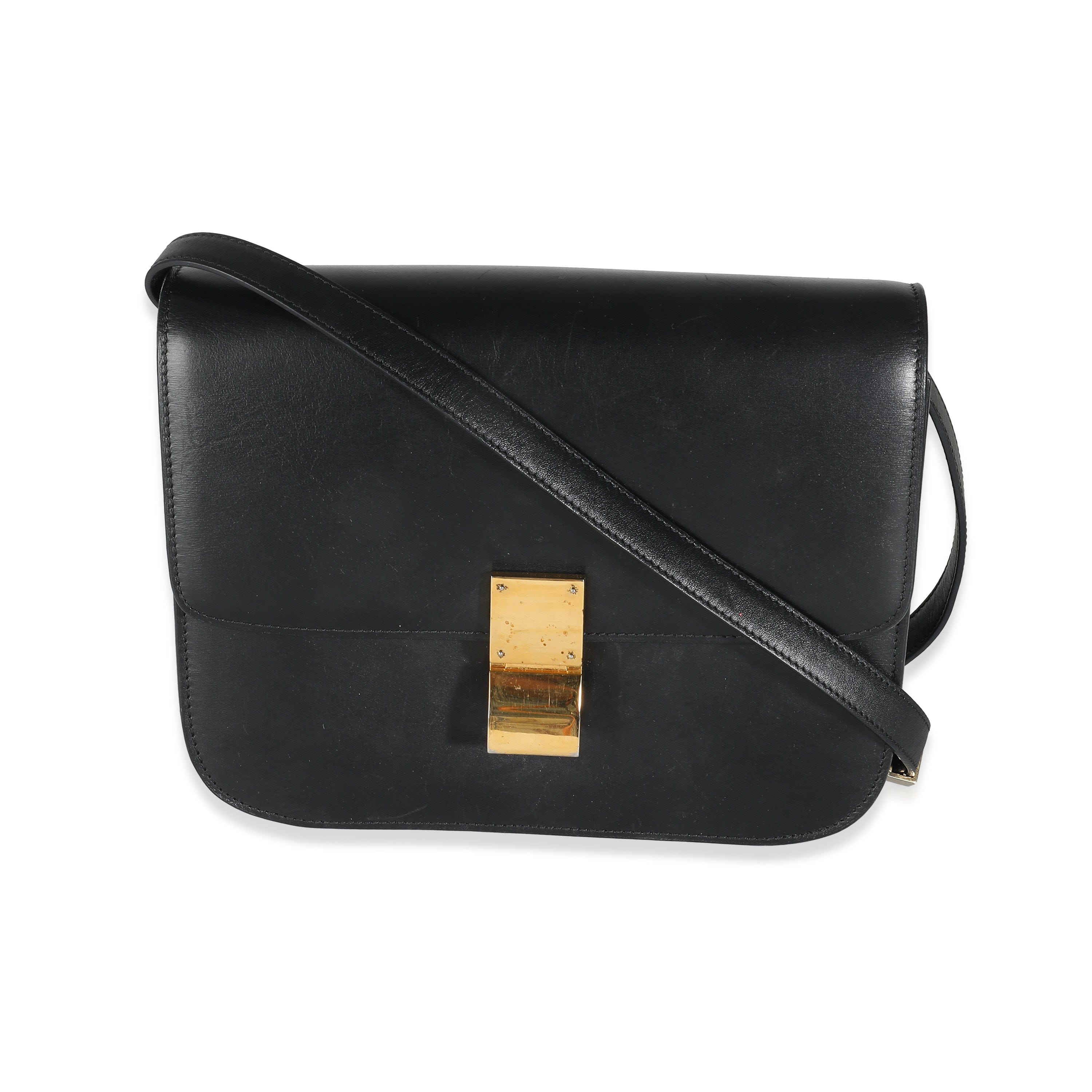 Celine Celine Black Boxcalf Leather Bag With GHW ASC5196