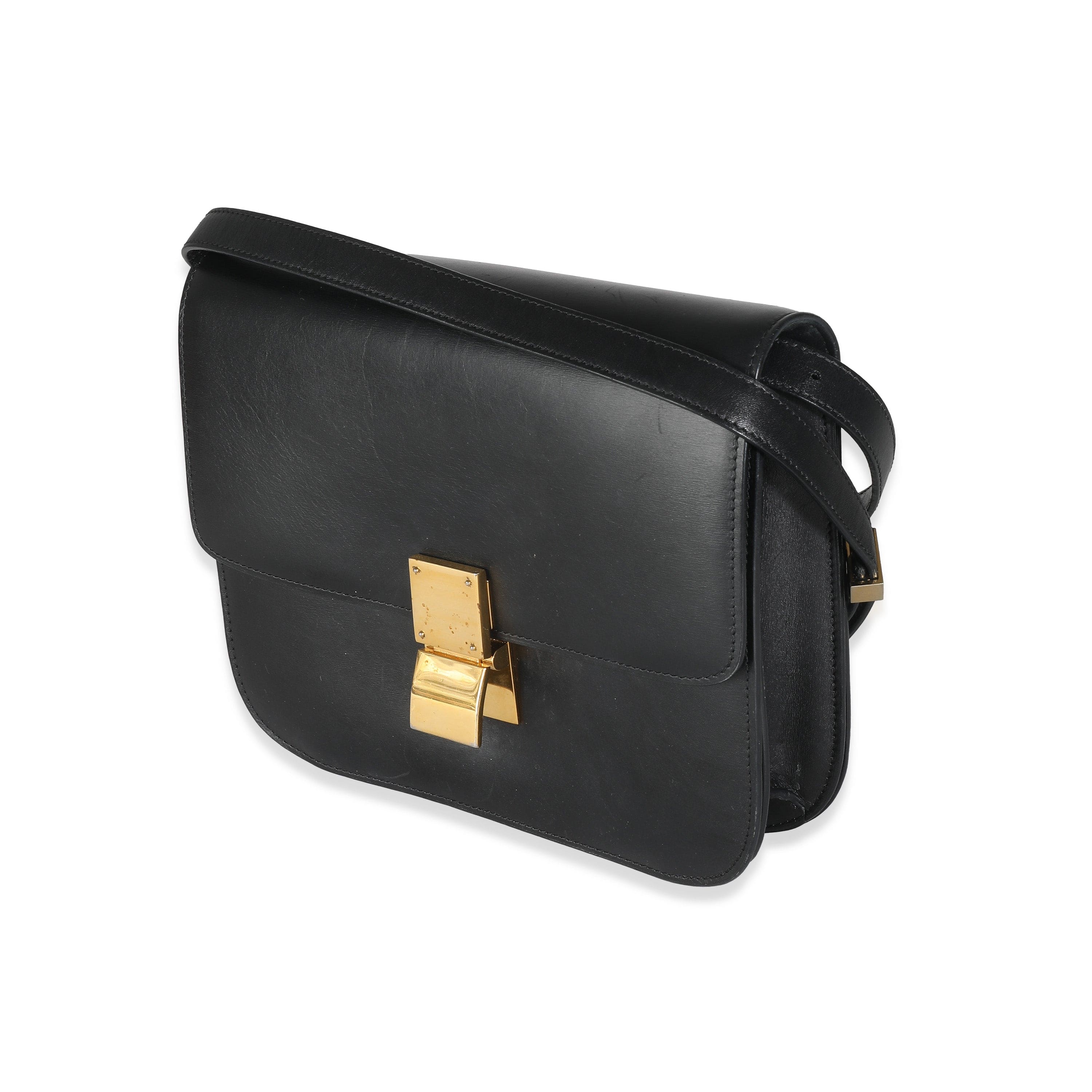 Celine Celine Black Boxcalf Leather Bag With GHW ASC5196