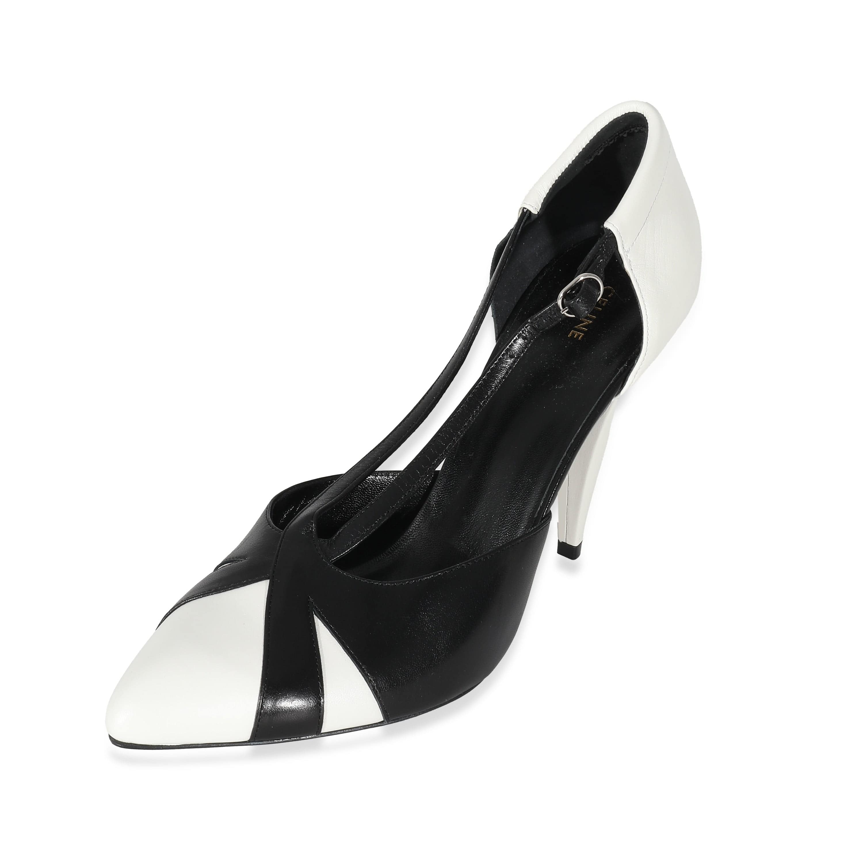 Celine Celine Leather Colorblock Pattern D'Orsay Pumps Size 42 ULC1005