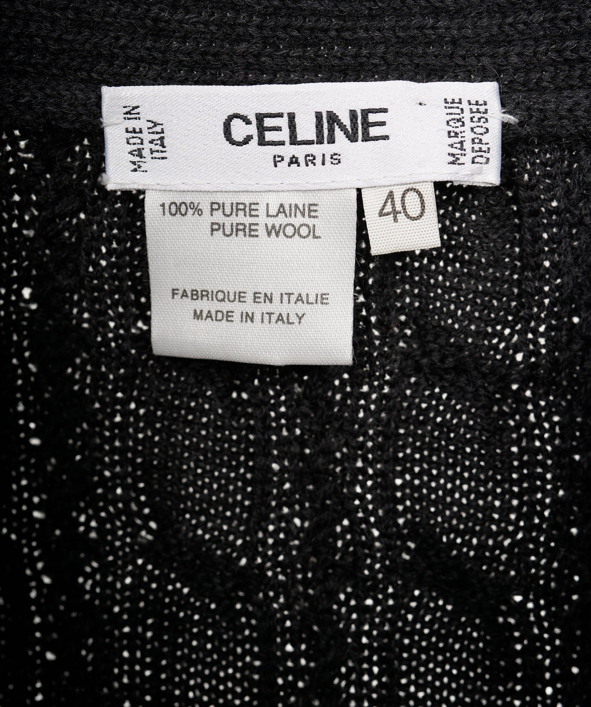 Celine Celine Logo Button Knit Cardigan ASL9717