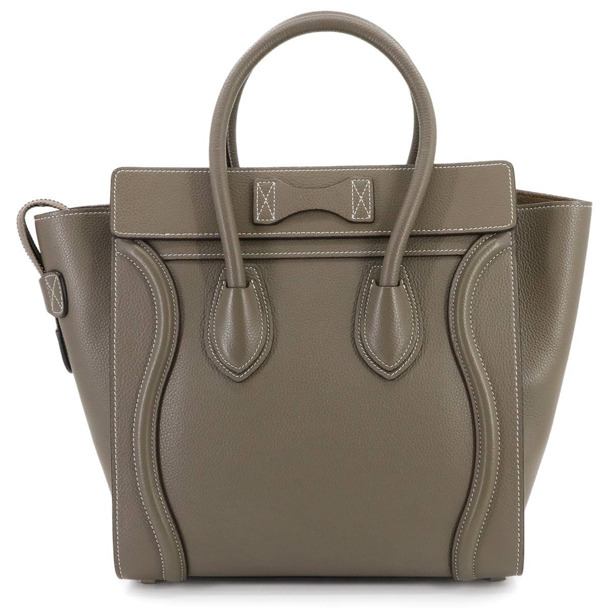 CELINE CELINE Luggage Micro Shopper Hand Bag Leather Souris 167793 Purse 90301570