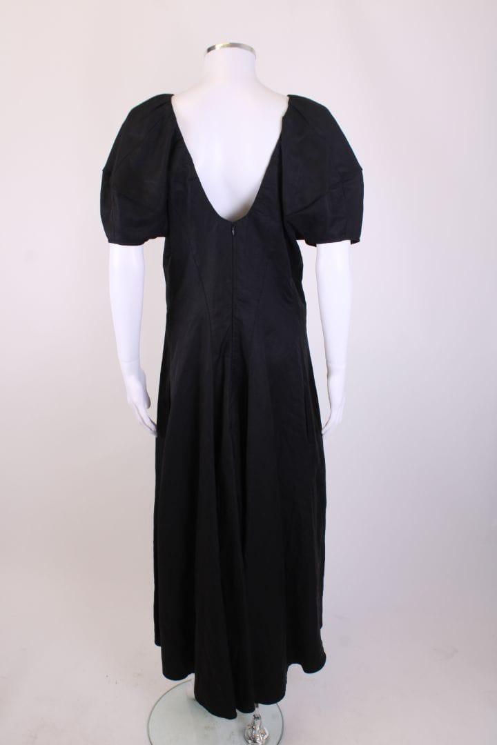 Celine Celine S/S Puff Sleeve Dress Black M