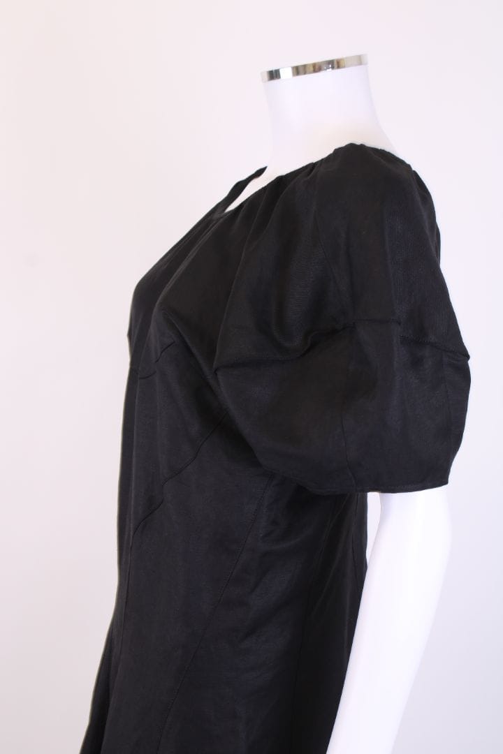Celine Celine S/S Puff Sleeve Dress Black M
