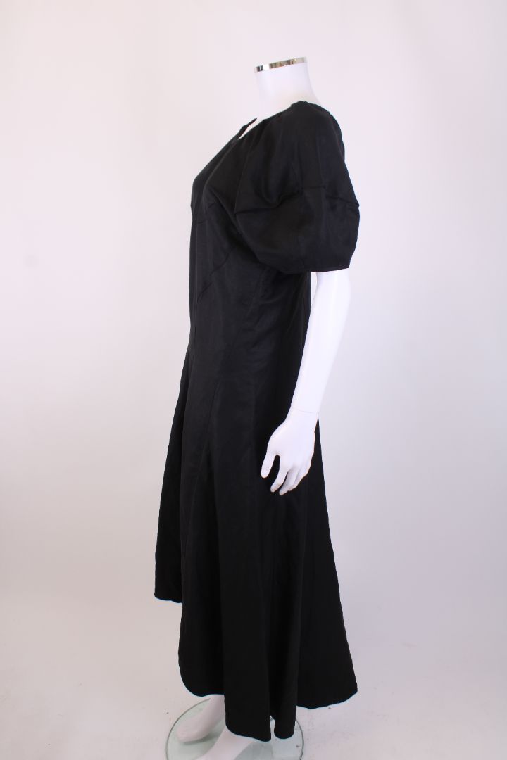 Celine Celine S/S Puff Sleeve Dress Black M