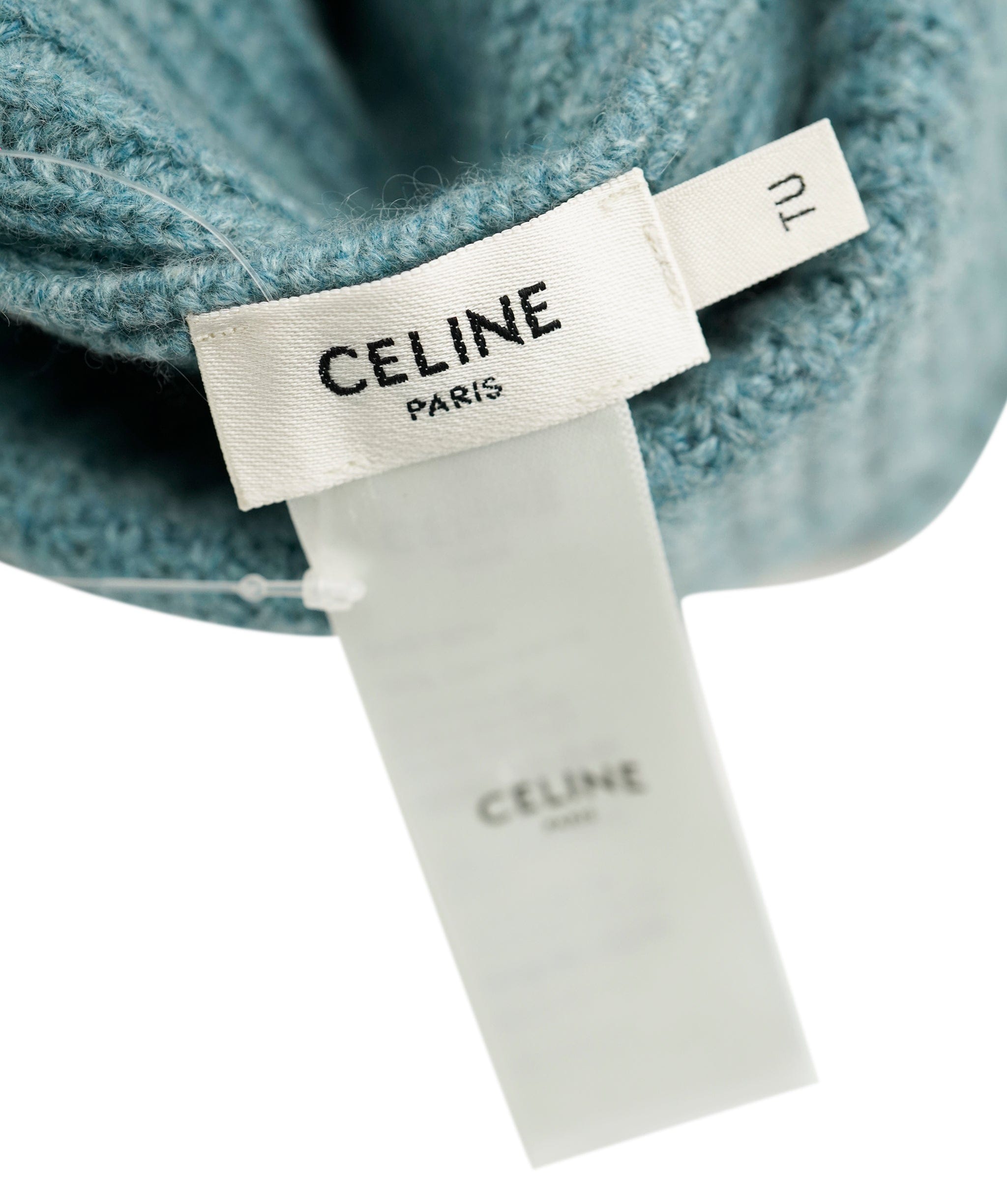 Celine Celine Blue Cashmere Logo Beanie ALC1921