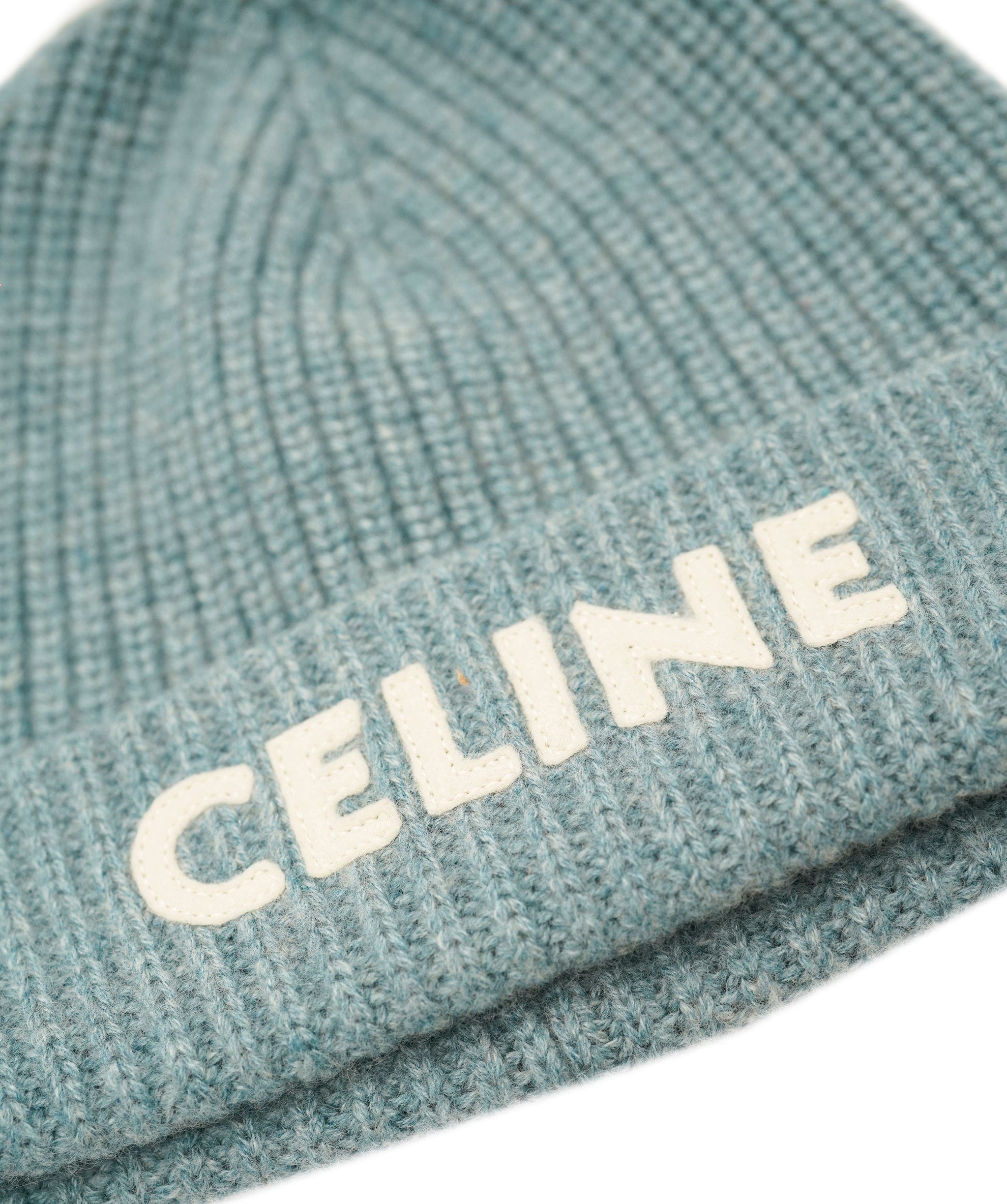 Celine Celine Blue Cashmere Logo Beanie ALC1921