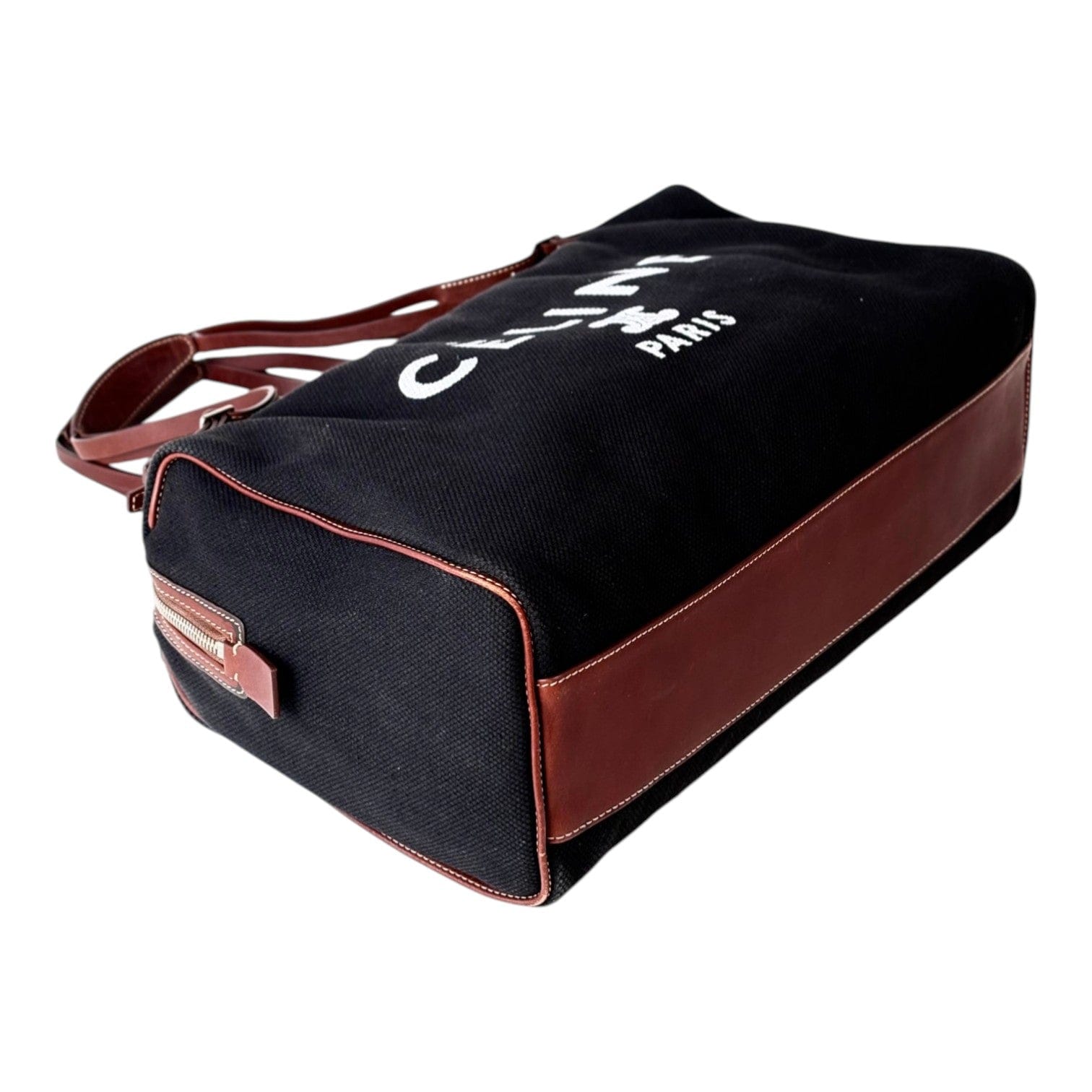 Celine Celine Black Canvas Boston Bag