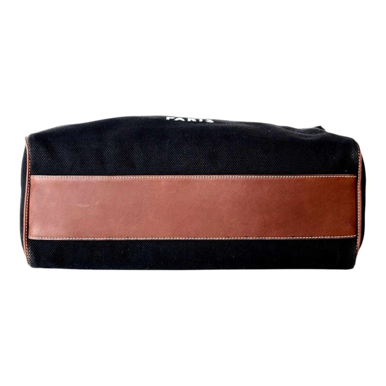 Celine Celine Black Canvas Boston Bag