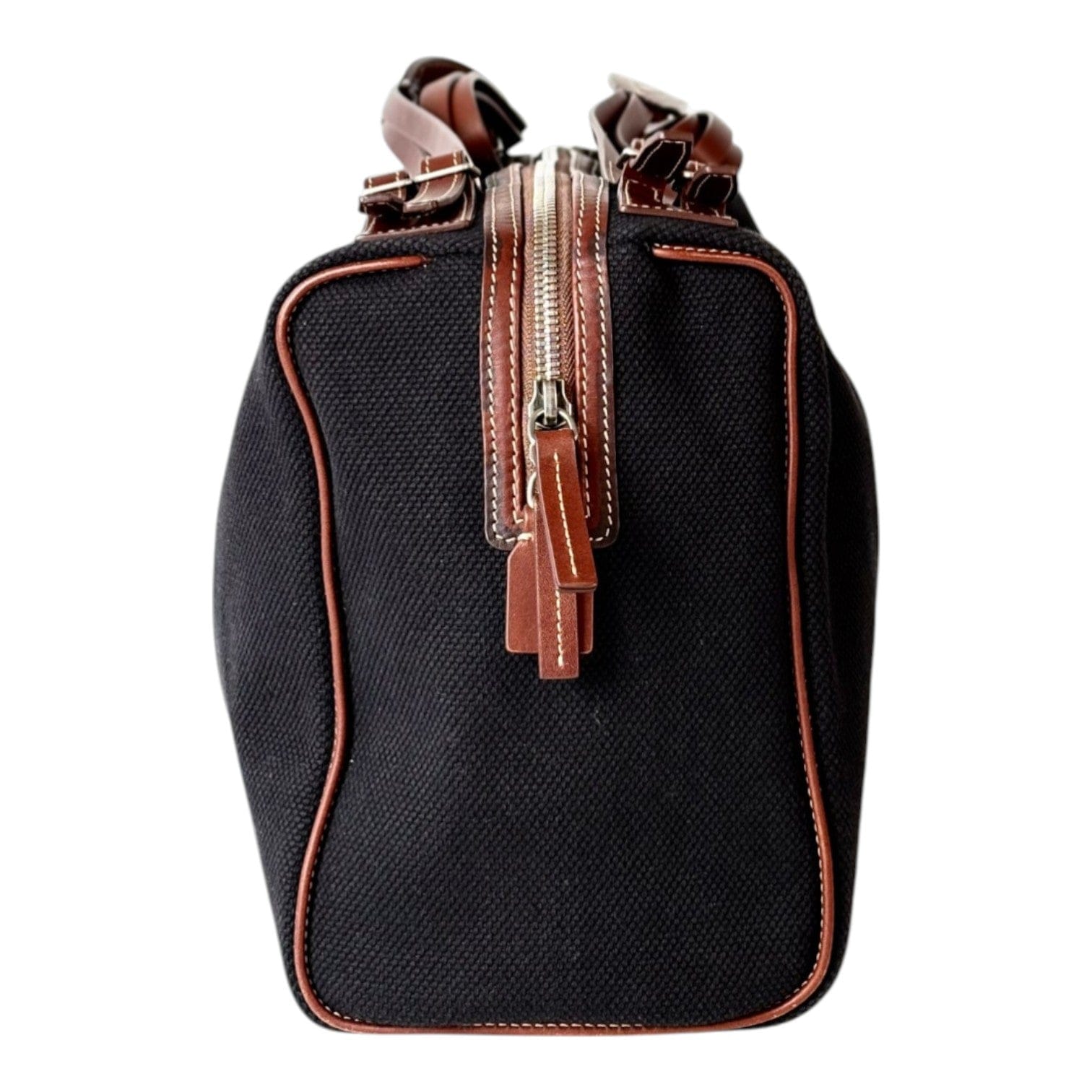 Celine Celine Black Canvas Boston Bag