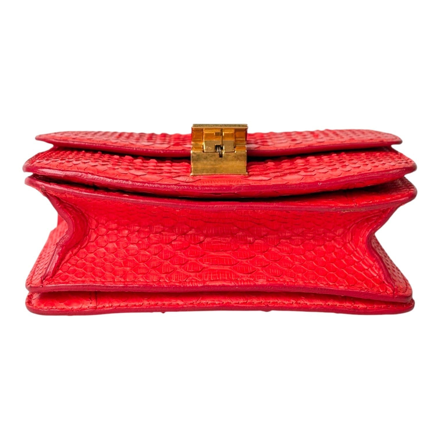 Celine Celine Classic Mini Red Python Bag