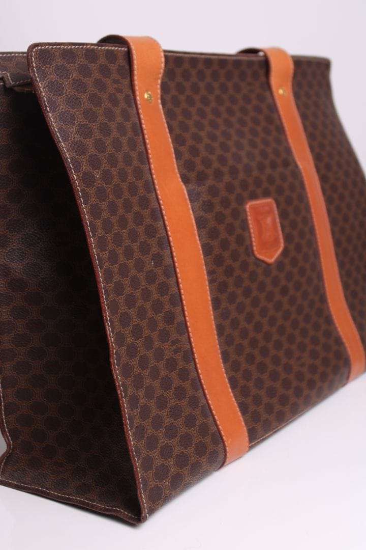 Celine Celine Macadam Shopper Tote Brown