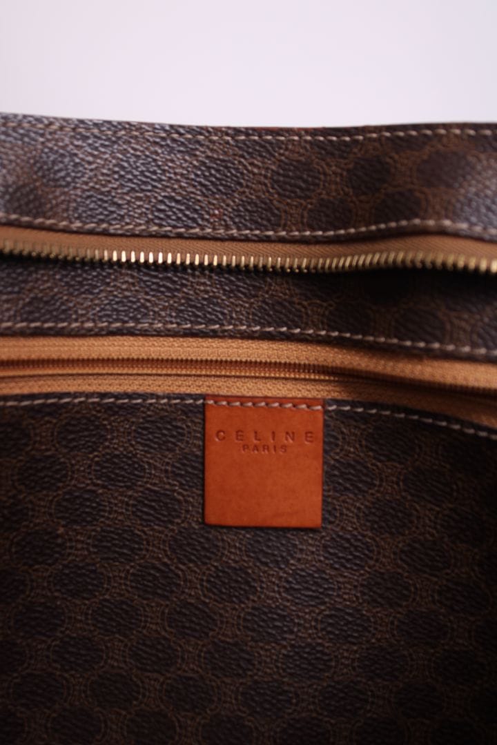 Celine Celine Macadam Shopper Tote Brown