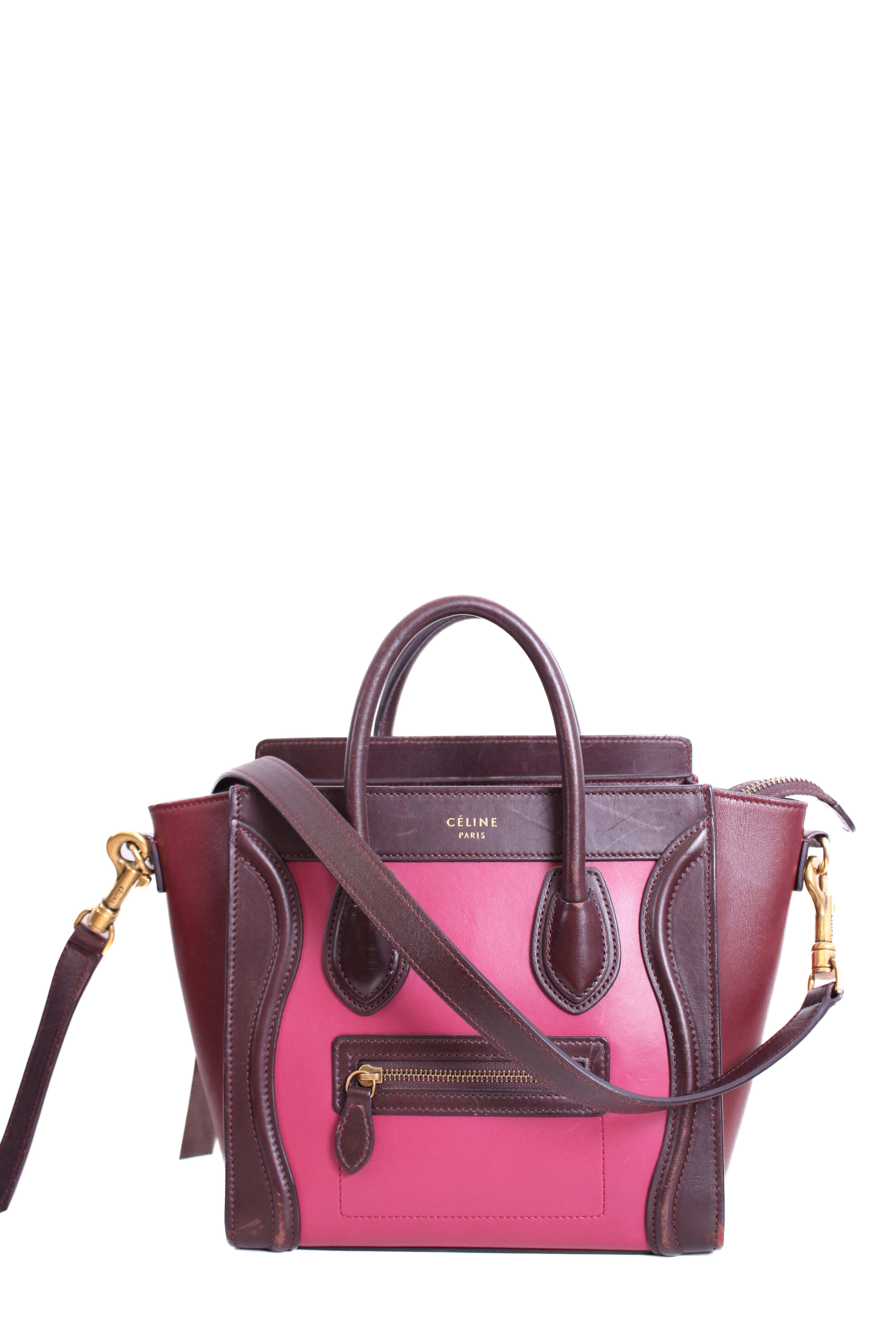 Celine Celine Nano Luggage Tote Tri Colour