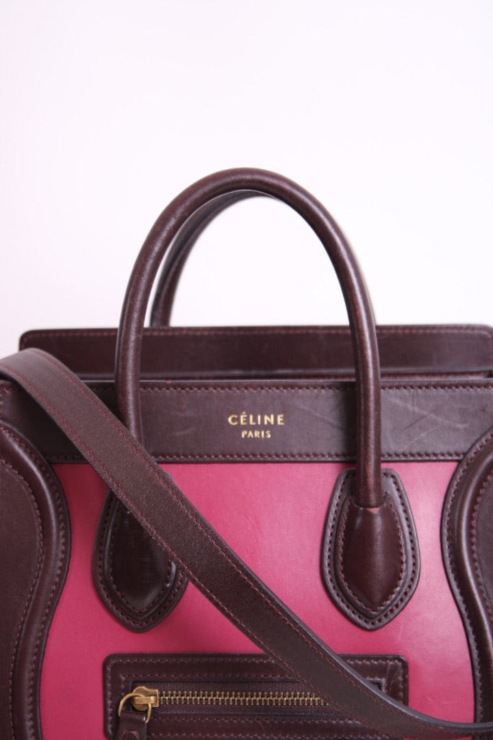 Celine Celine Nano Luggage Tote Tri Colour