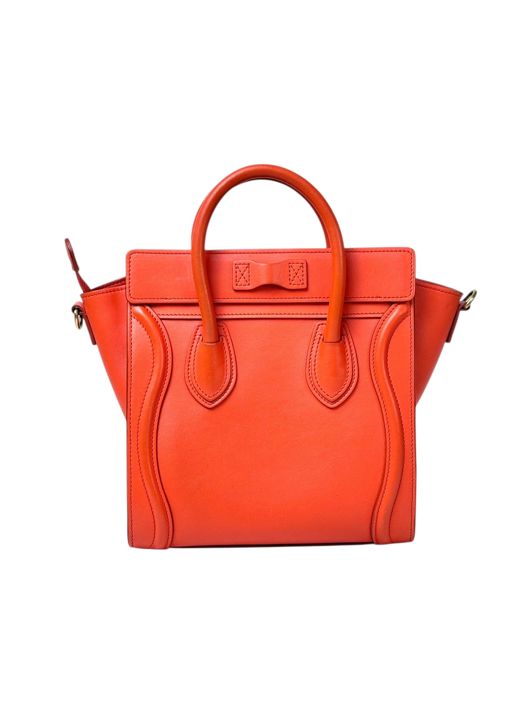 Celine Celine Orange Mini Luggage Bag