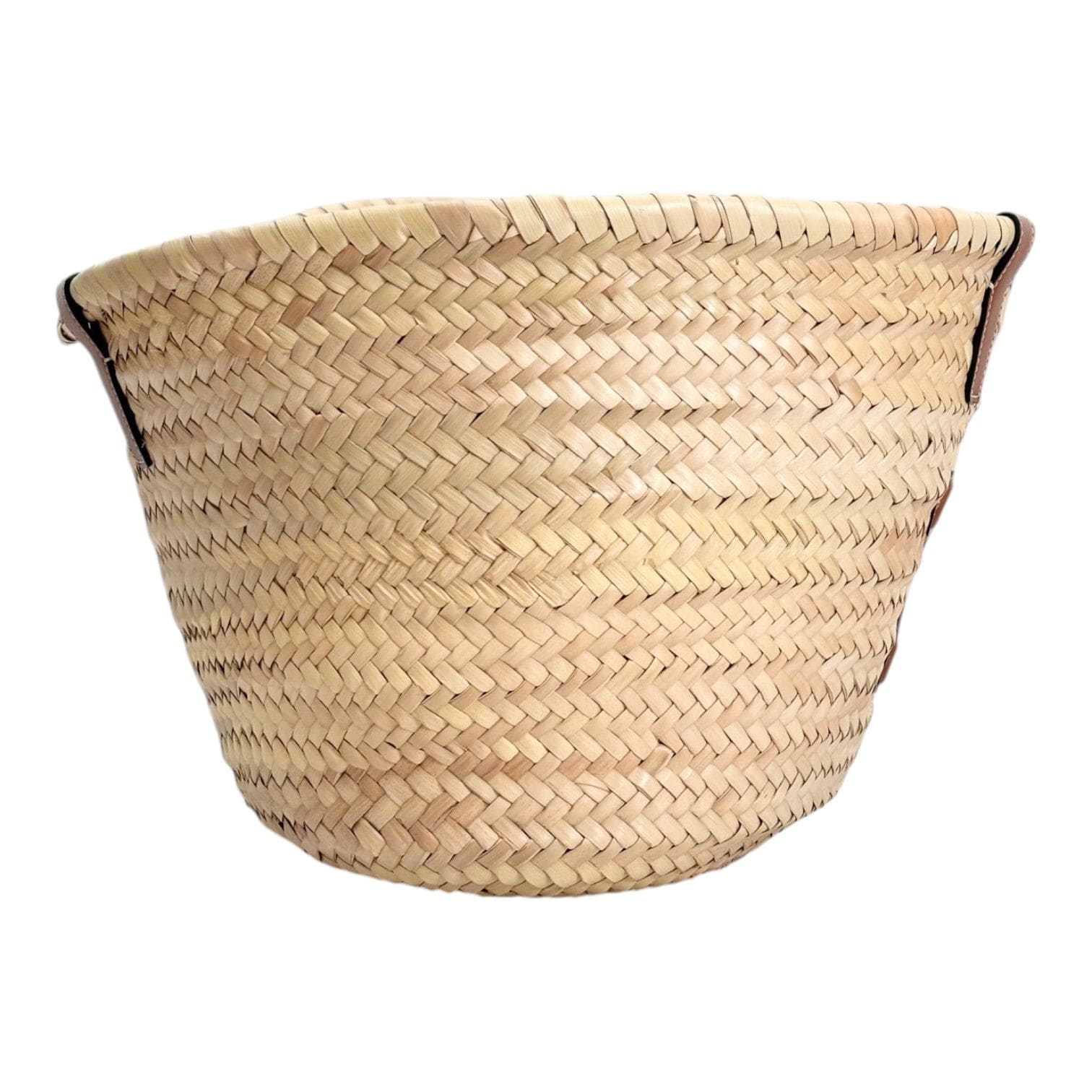 Celine Celine Palm Leaf Calfskin Triomphe Teen Panier Tan Bag
