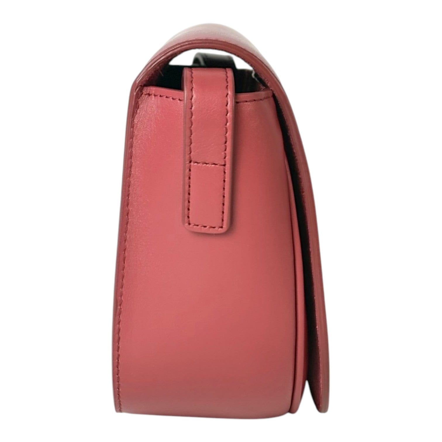 Celine Celine Smooth Pink Calfskin Triomphe Folco Crossbody Bag