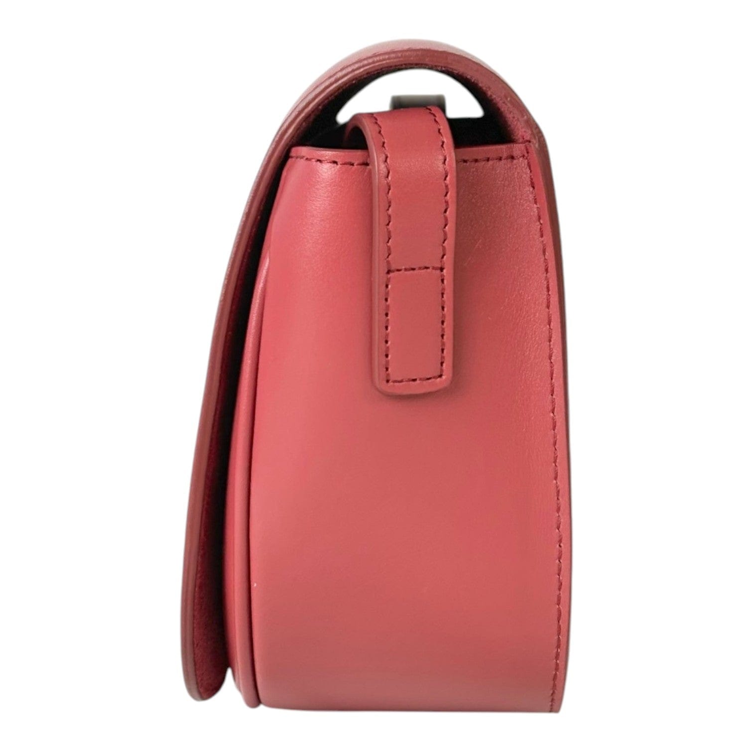 Celine Celine Smooth Pink Calfskin Triomphe Folco Crossbody Bag
