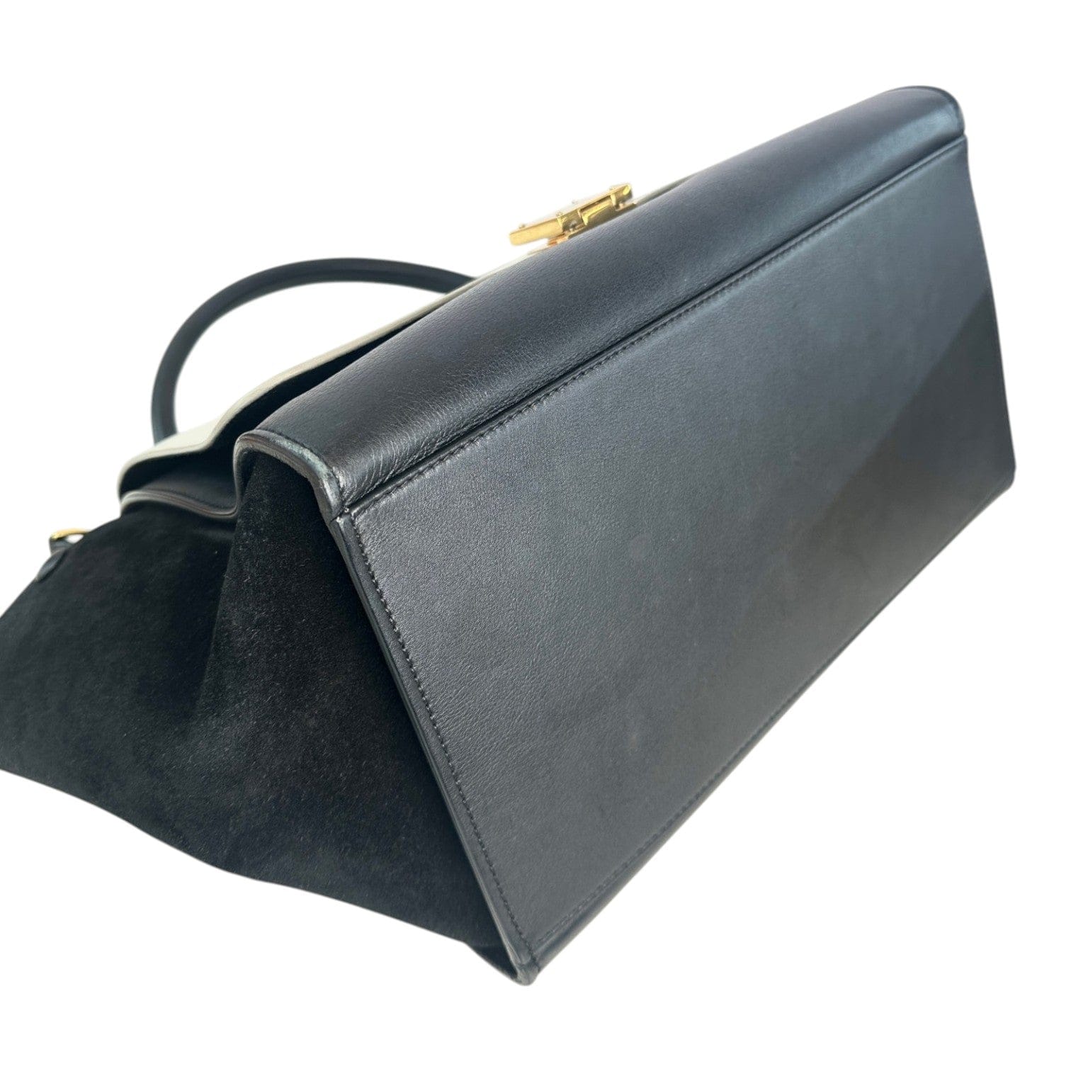 Celine Celine Trapeze Medium Black & White Bag