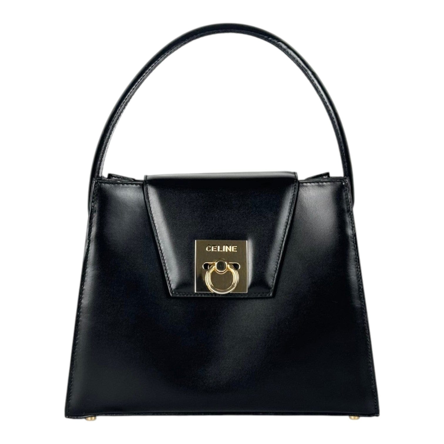 Celine Celine Vintage Black Leather Bag